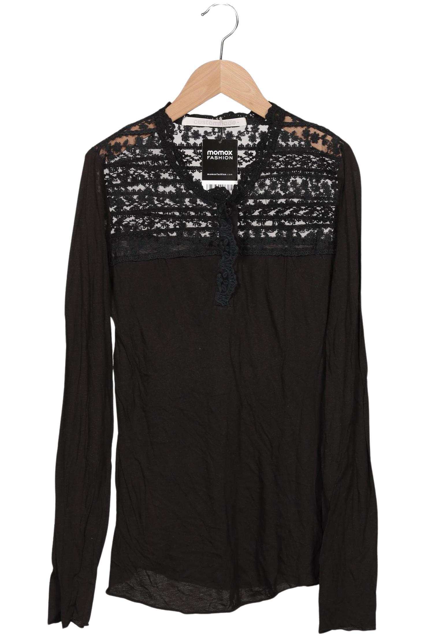 

Custommade Damen Langarmshirt, schwarz, Gr. 42