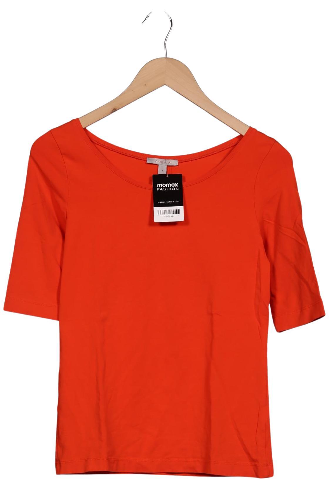 

Cyrillus Damen Langarmshirt, orange, Gr. 34