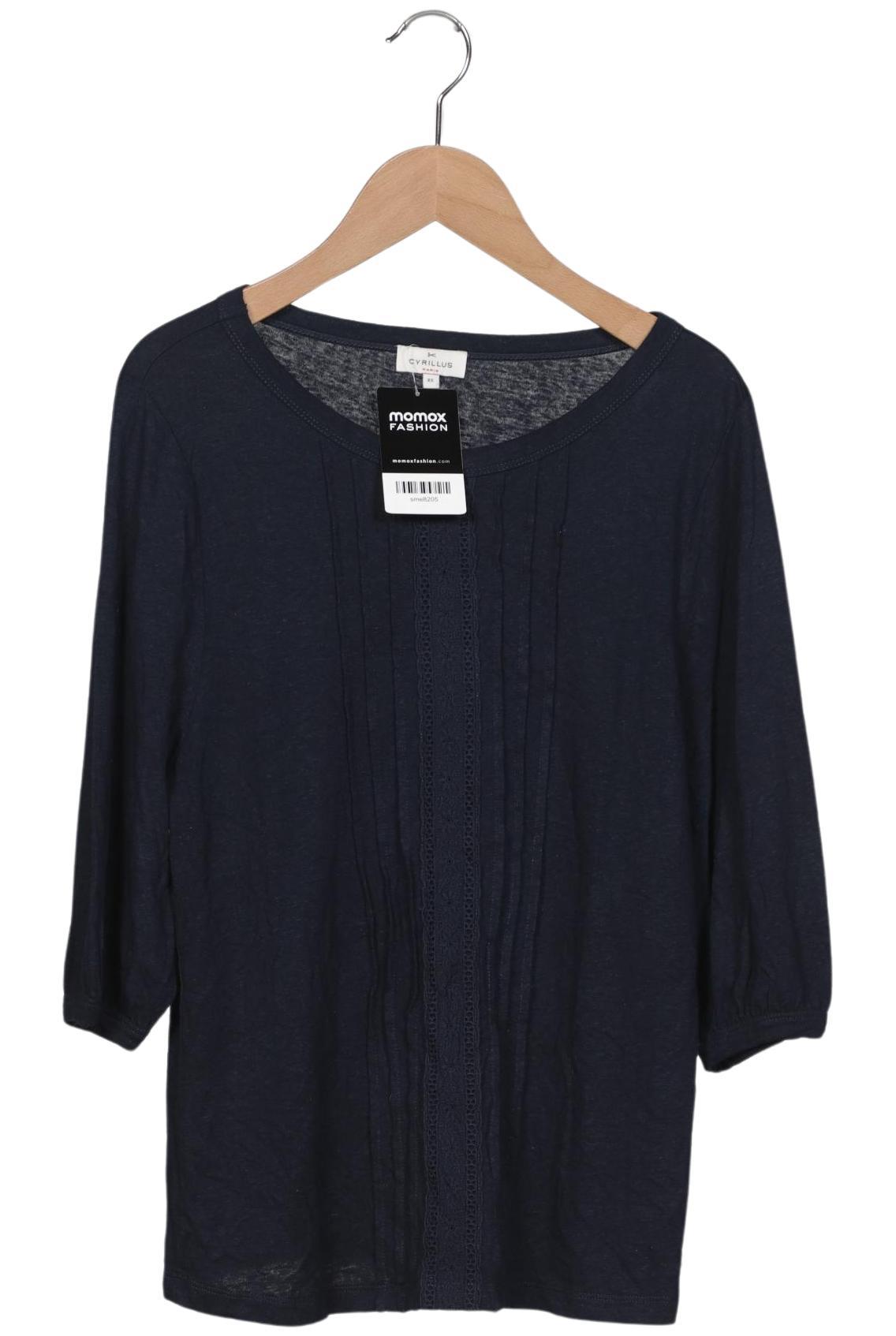 

Cyrillus Damen Langarmshirt, marineblau, Gr. 34