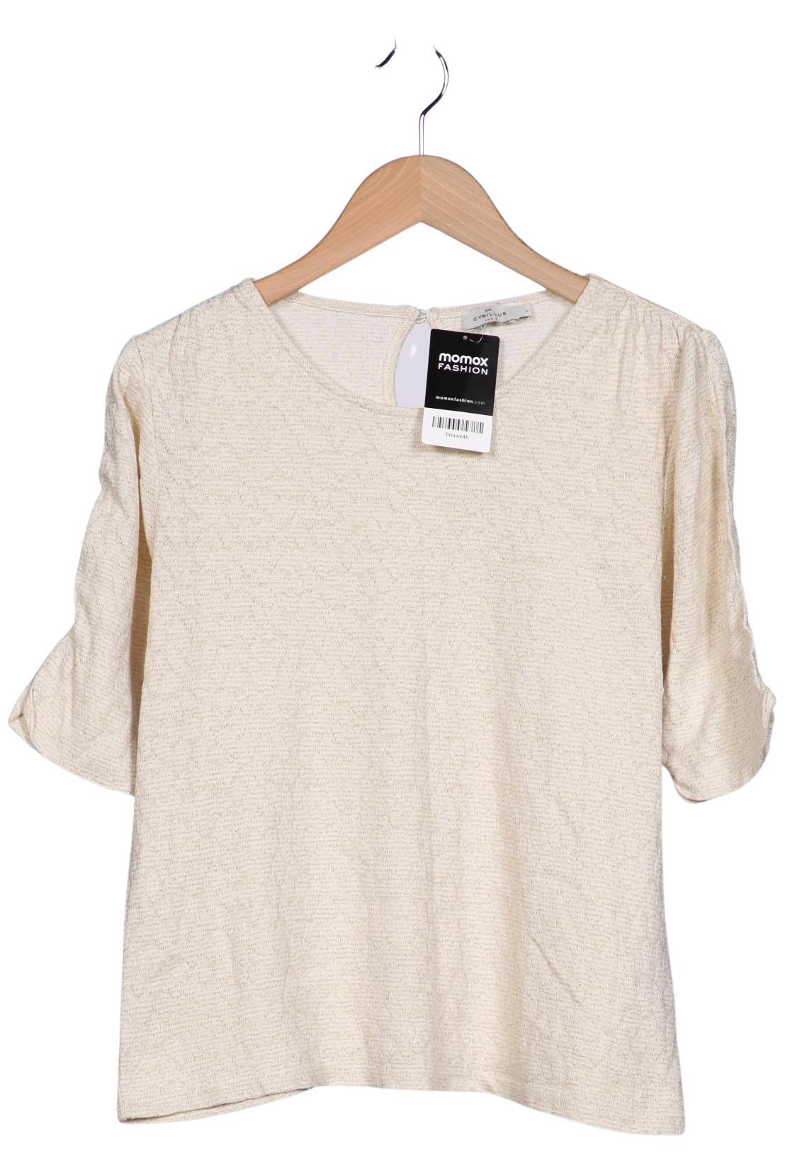 

Cyrillus Damen T-Shirt, cremeweiß, Gr. 38