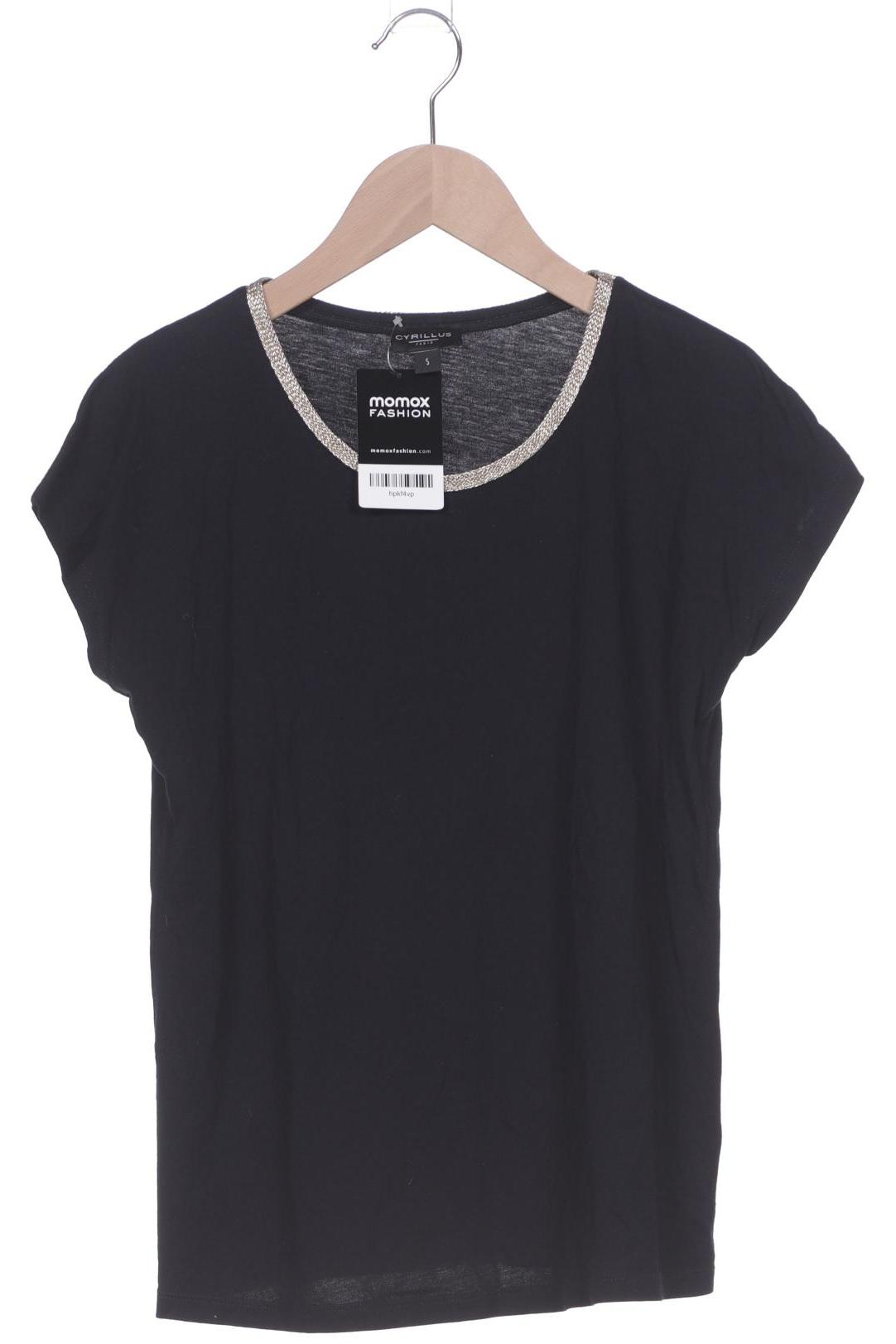 

Cyrillus Damen T-Shirt, schwarz, Gr. 36