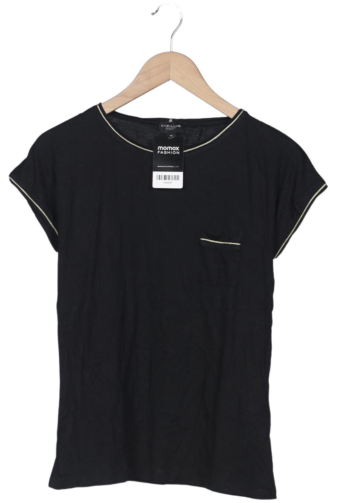 

Cyrillus Damen T-Shirt, schwarz, Gr. 38