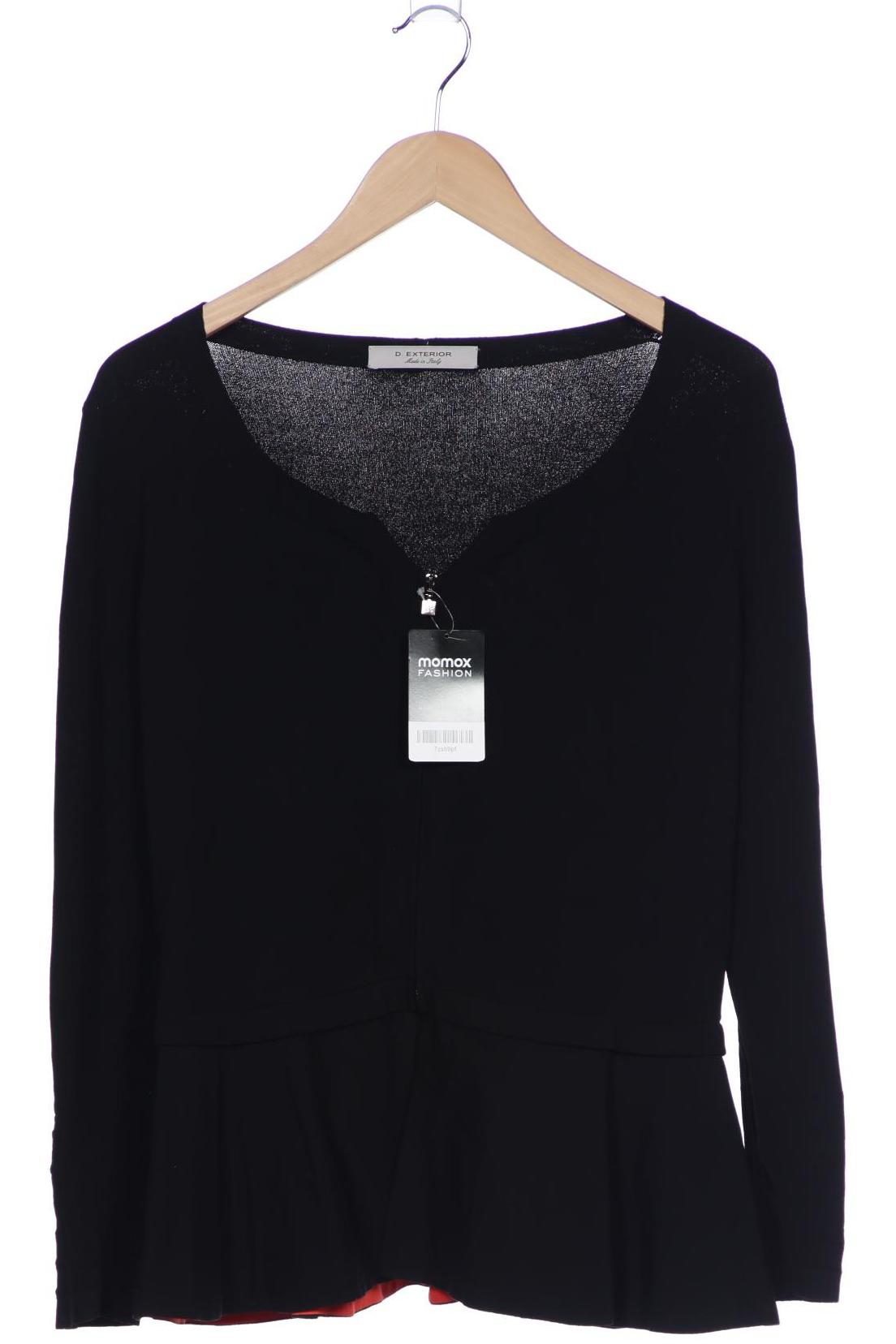 

D.exterior Damen Strickjacke, schwarz, Gr. 38