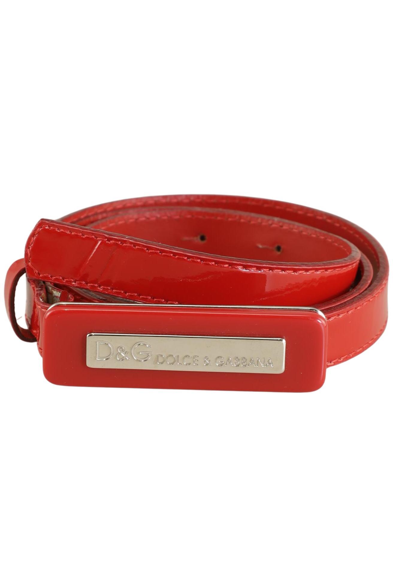 

D&G by Dolce&Gabbana Damen Gürtel, rot, Gr. 80