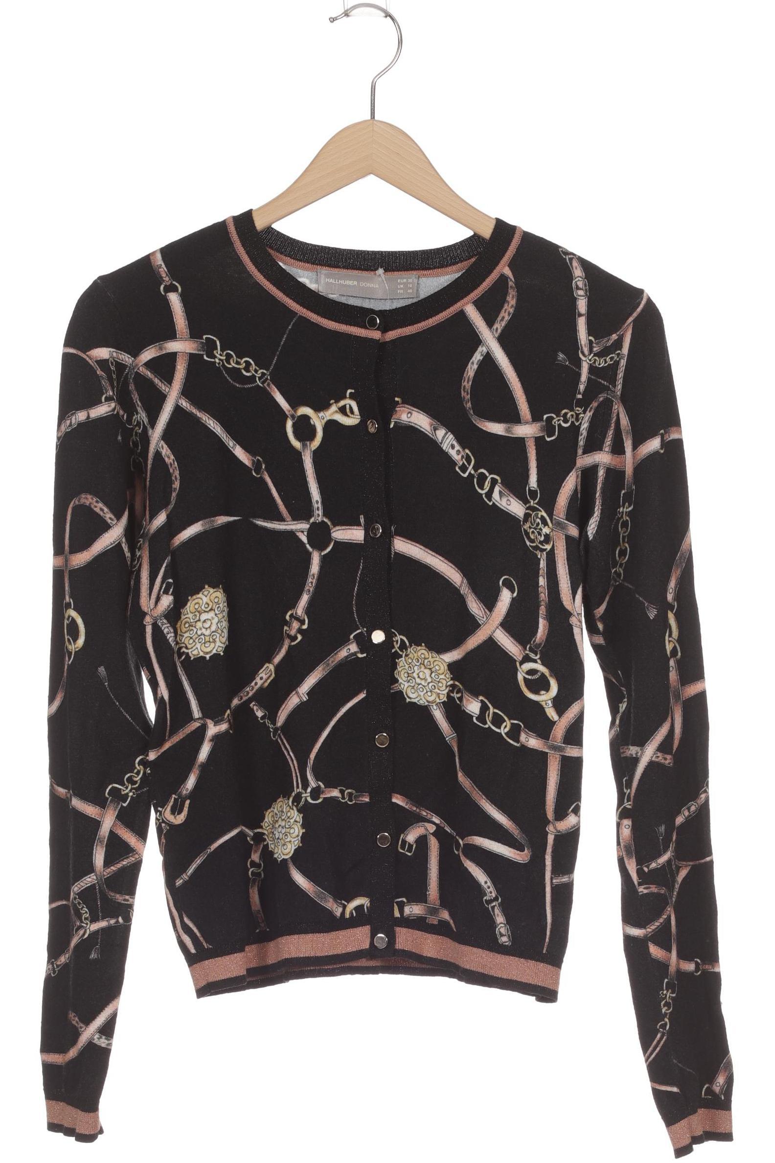 

Donna by Hallhuber Damen Strickjacke, schwarz, Gr. 38