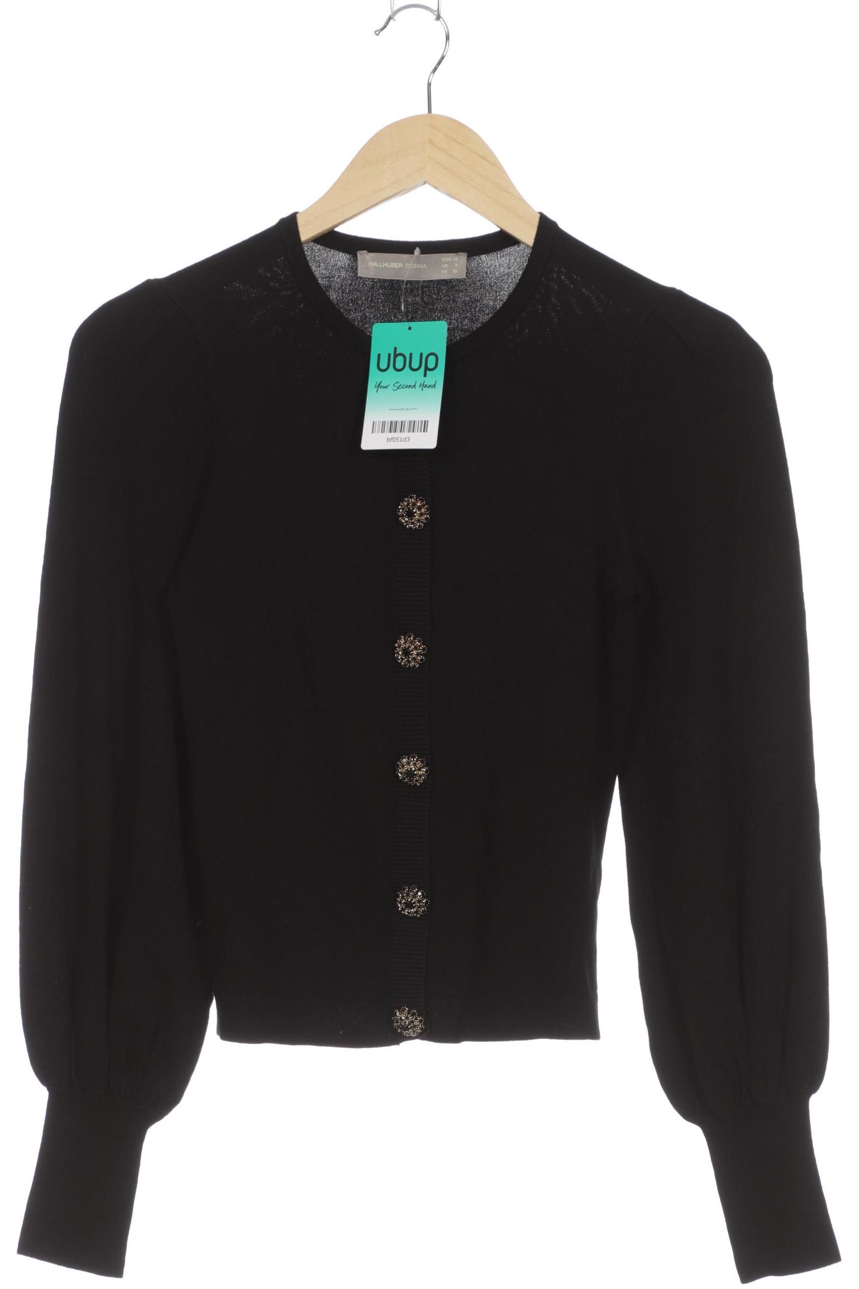 

Donna by Hallhuber Damen Strickjacke, schwarz, Gr. 34