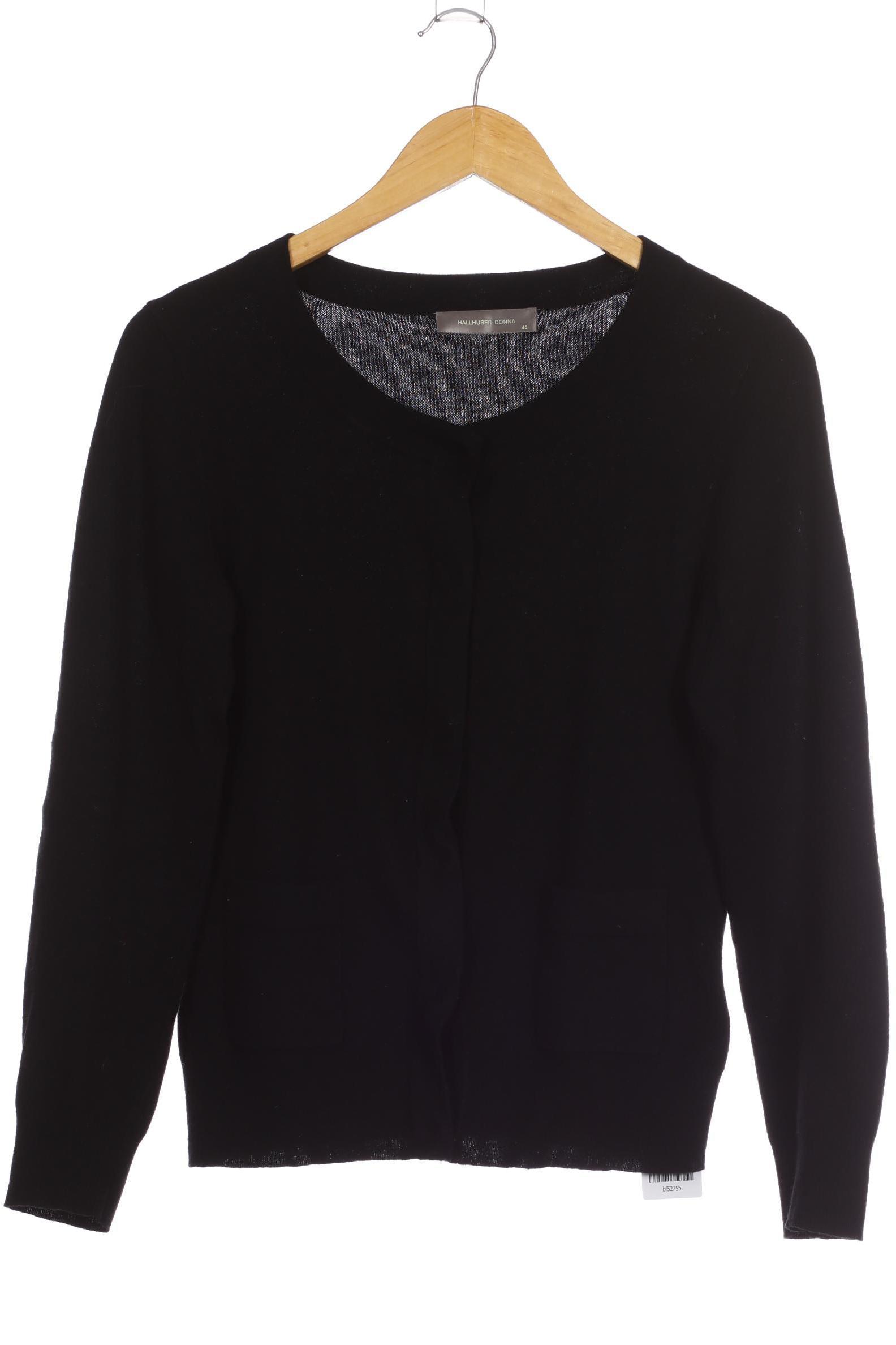 

Donna by Hallhuber Damen Strickjacke, schwarz, Gr. 40