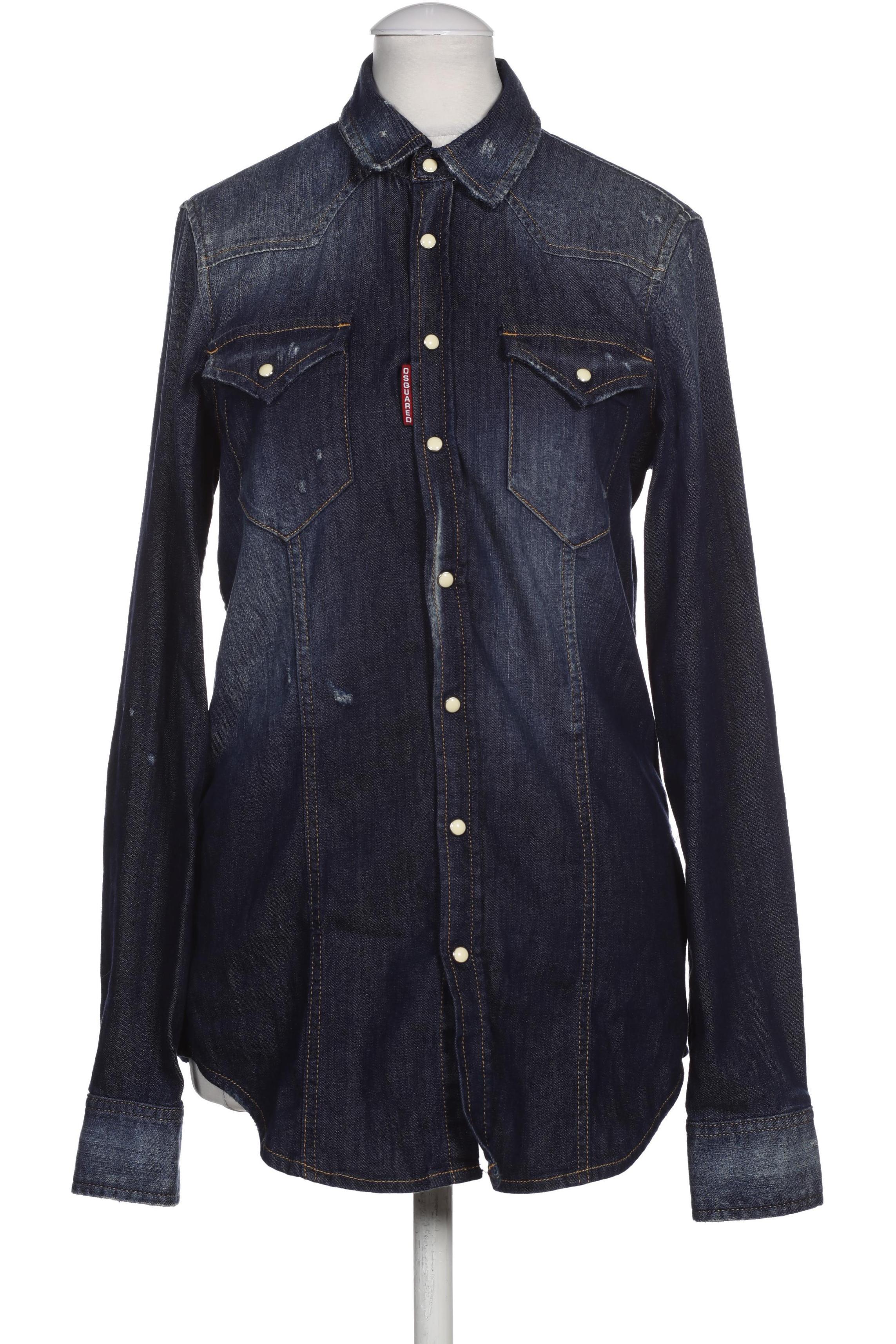 

Dsquared2 Damen Bluse, blau, Gr. 42