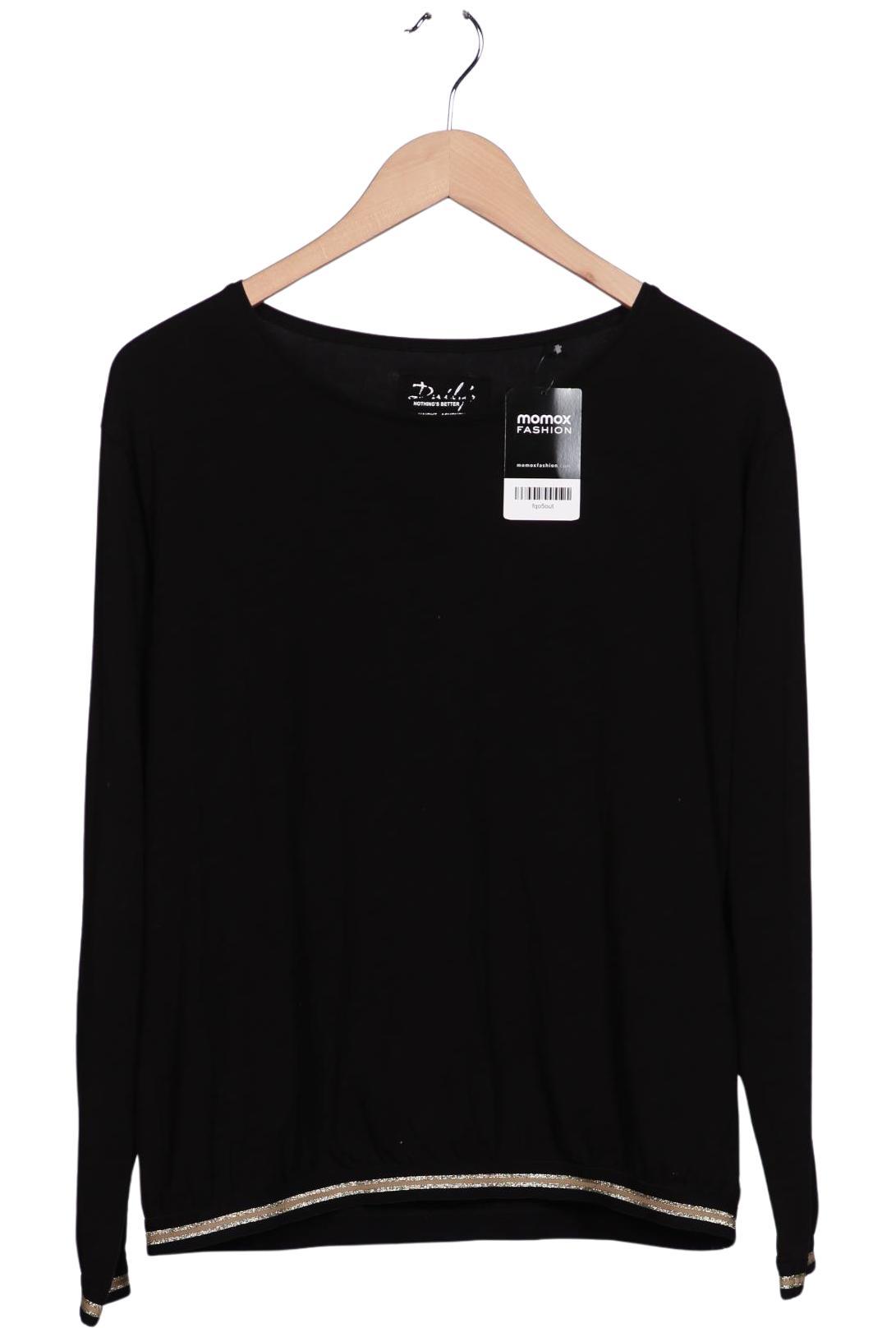 

Dailys Nothings Better Damen Langarmshirt, schwarz, Gr. 38