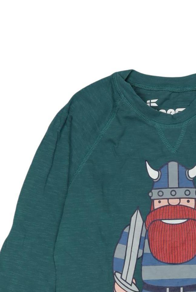 Thumbnail - Danefae Jungen Langarmshirt, grün, Gr. 140