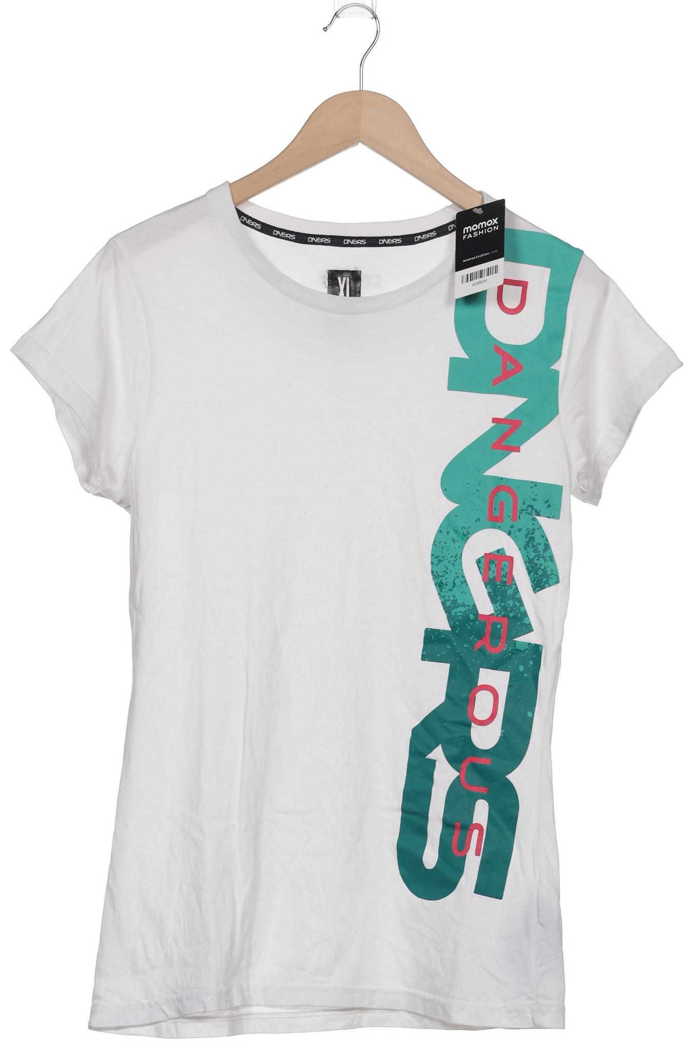 

Dangerous Dngrs Damen T-Shirt, weiß, Gr. 44