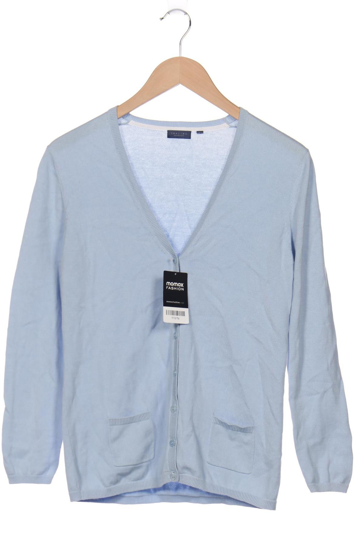 

darling harbour Damen Strickjacke, hellblau, Gr. 38
