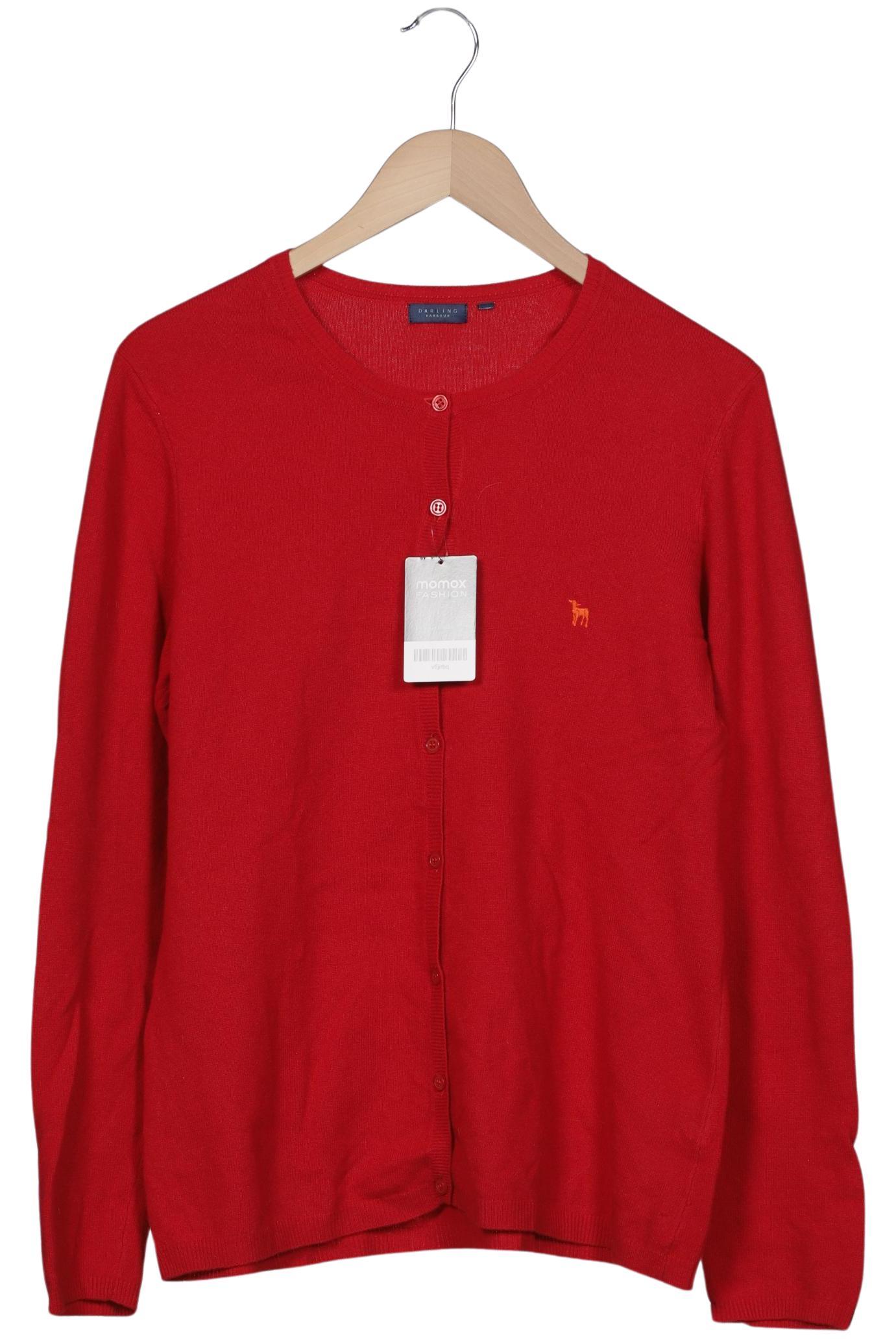 

darling harbour Damen Strickjacke, rot, Gr. 42