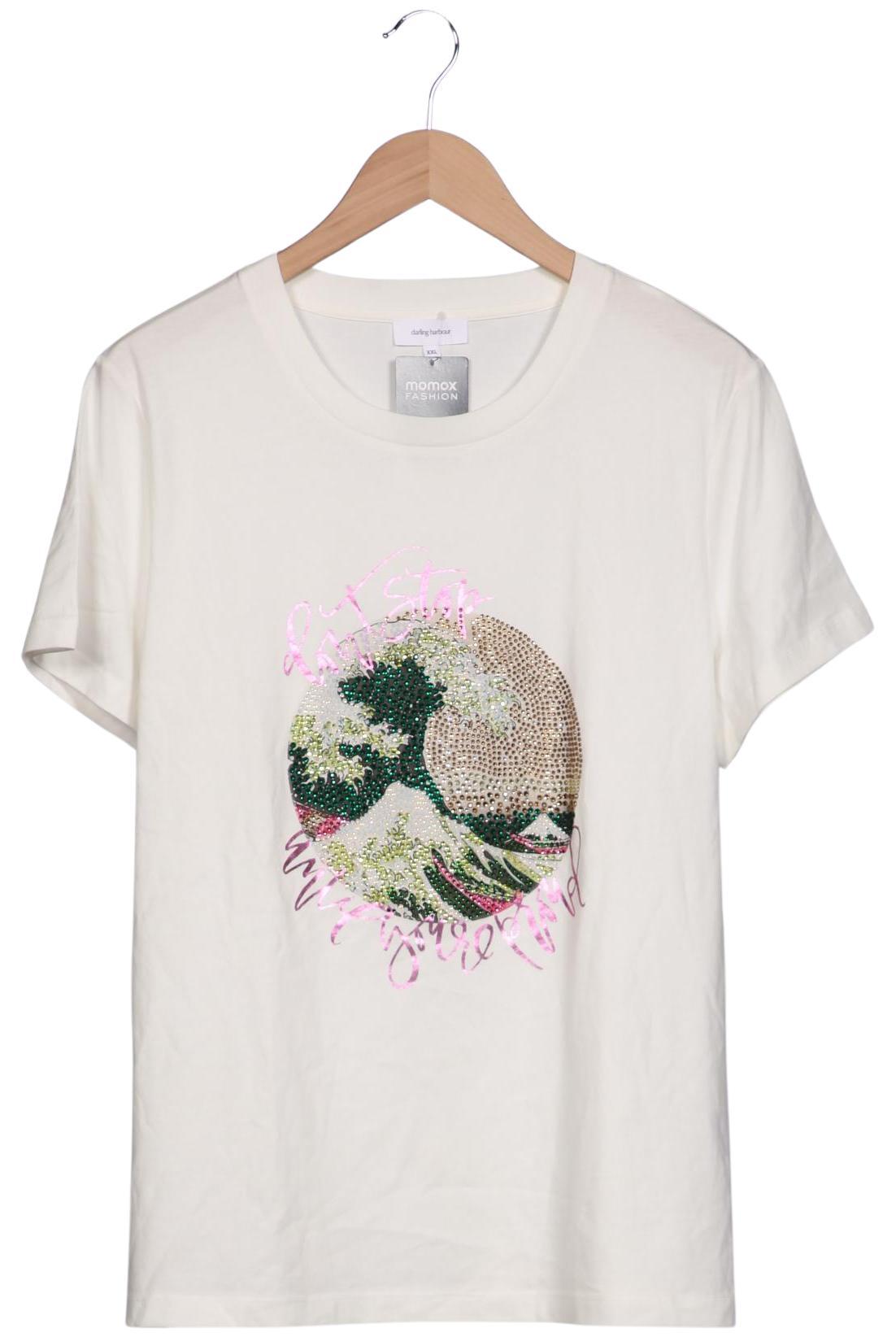 

darling harbour Damen T-Shirt, cremeweiß, Gr. 46