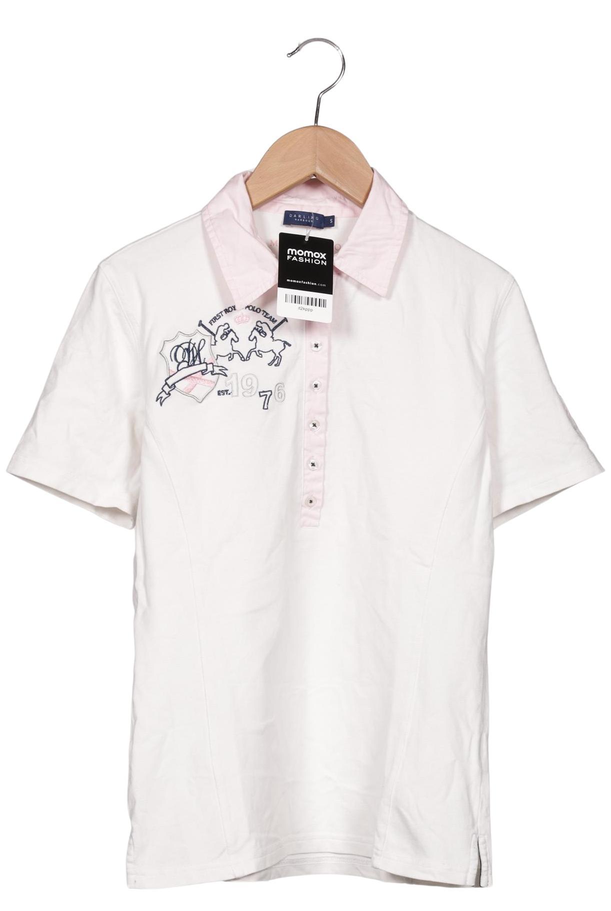 

darling harbour Damen Poloshirt, weiß, Gr. 36