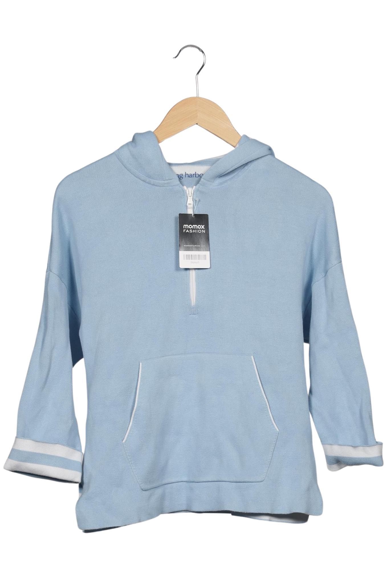 

darling harbour Damen Kapuzenpullover, hellblau, Gr. 34