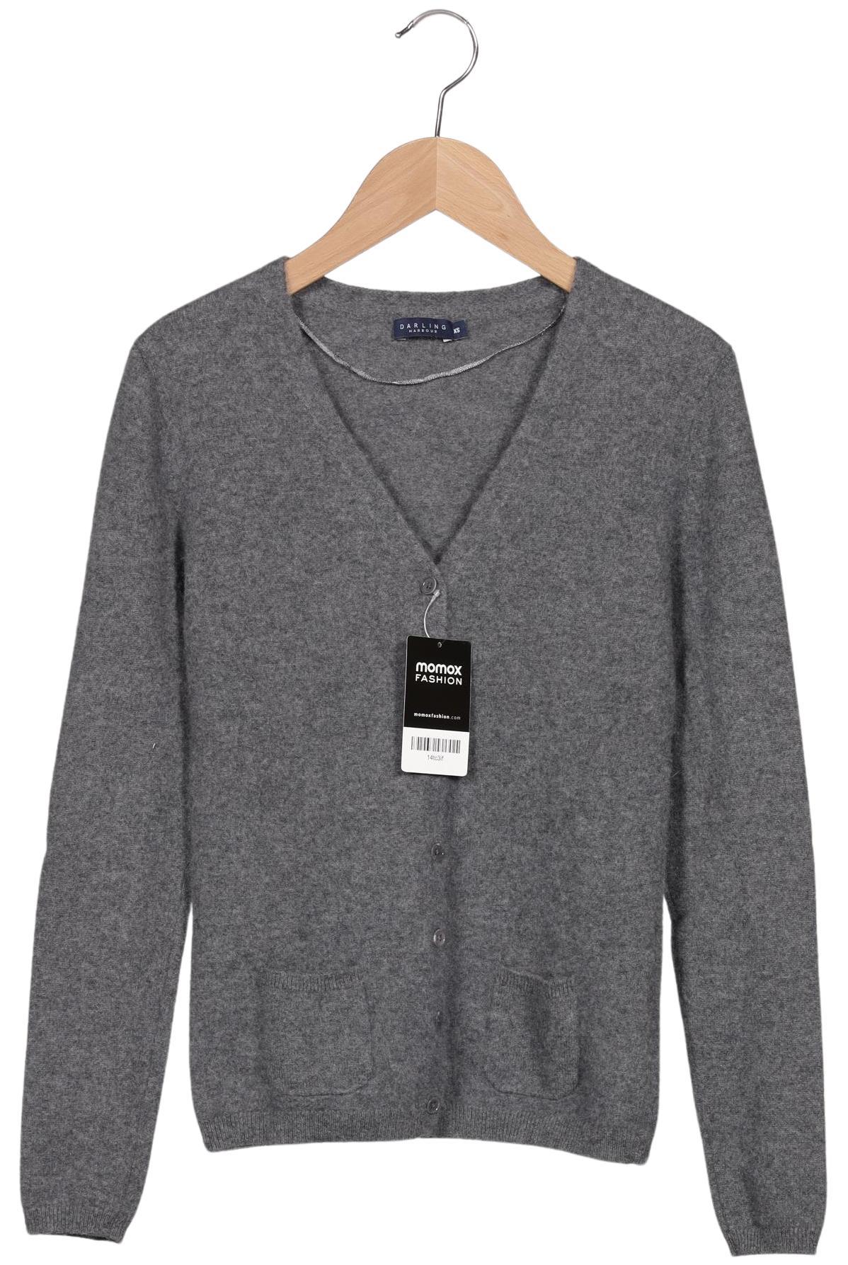 

darling harbour Damen Strickjacke, grau, Gr. 34