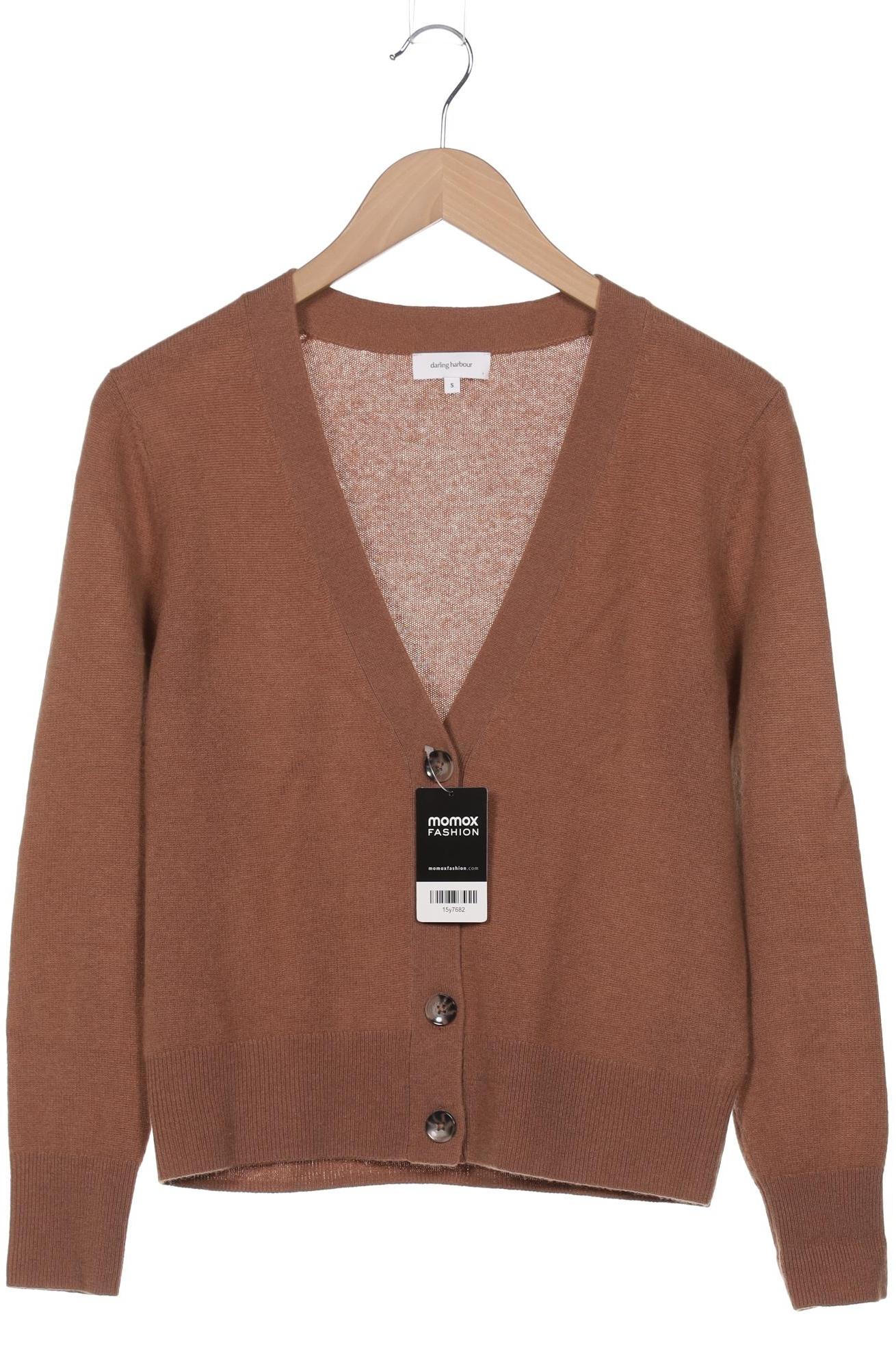 

darling harbour Damen Strickjacke, braun, Gr. 36