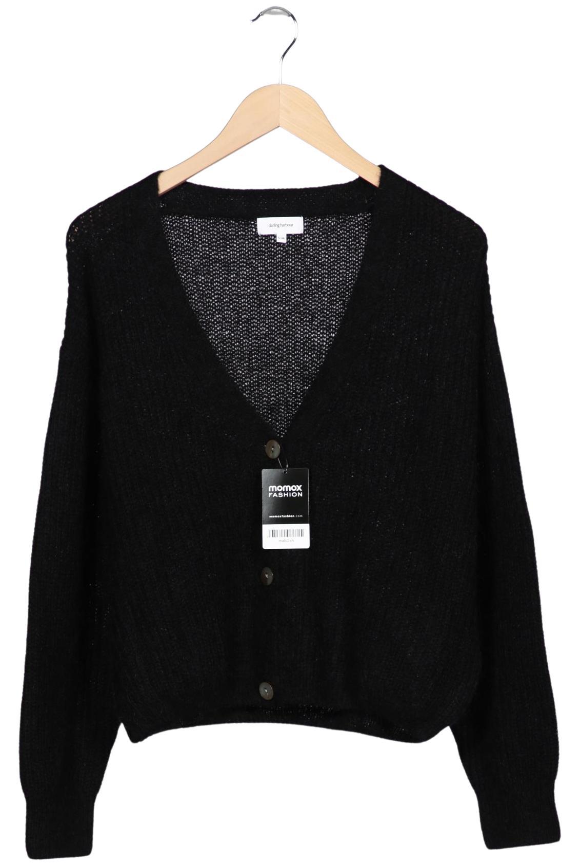 

darling harbour Damen Strickjacke, schwarz, Gr. 36
