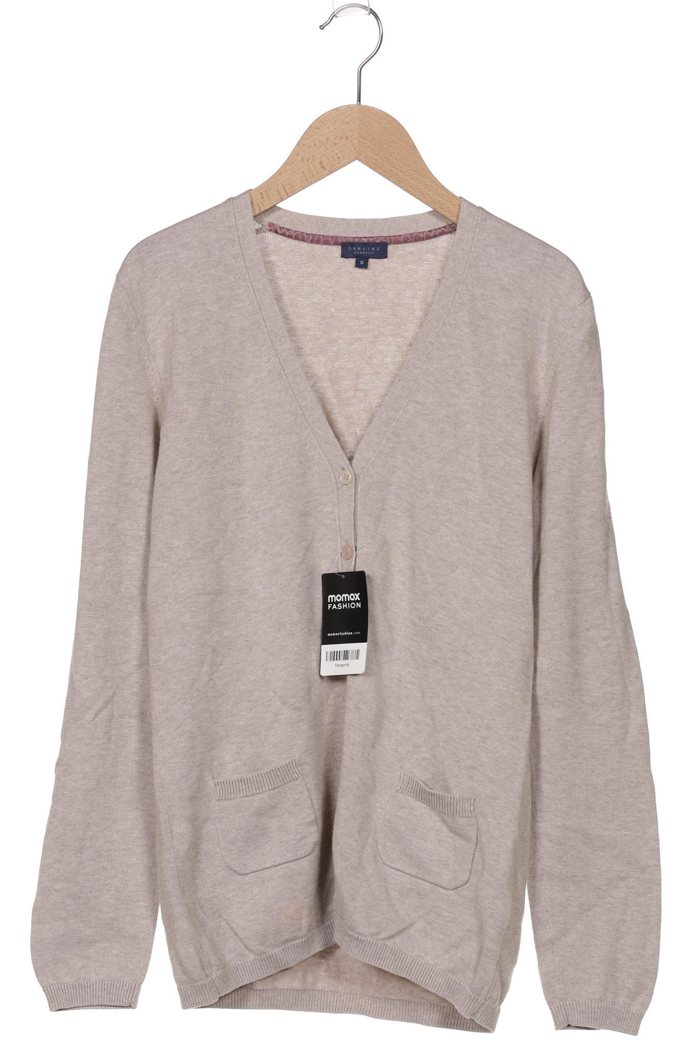 

darling harbour Damen Strickjacke, grau, Gr. 36