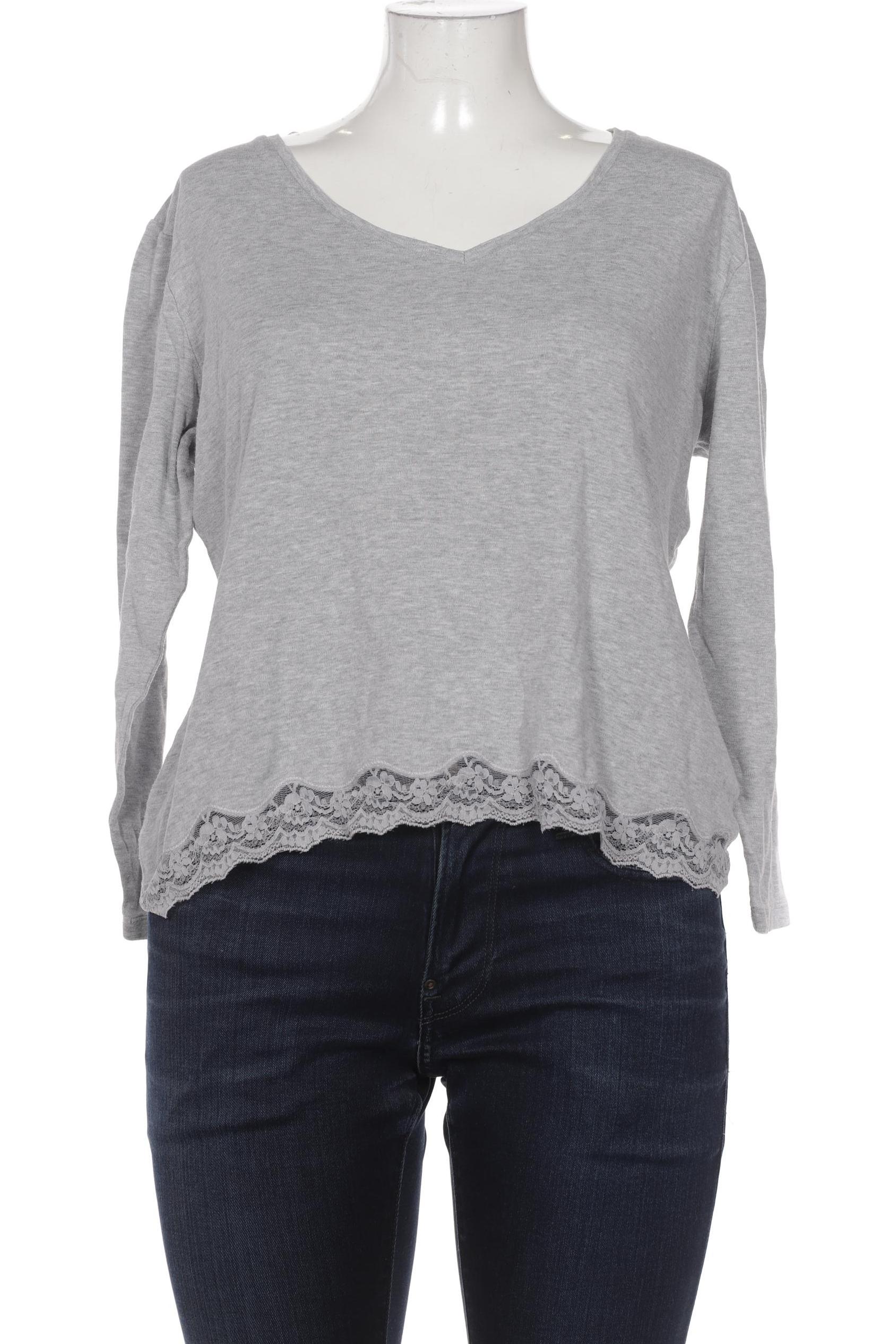 

darling harbour Damen Langarmshirt, grau, Gr. 44