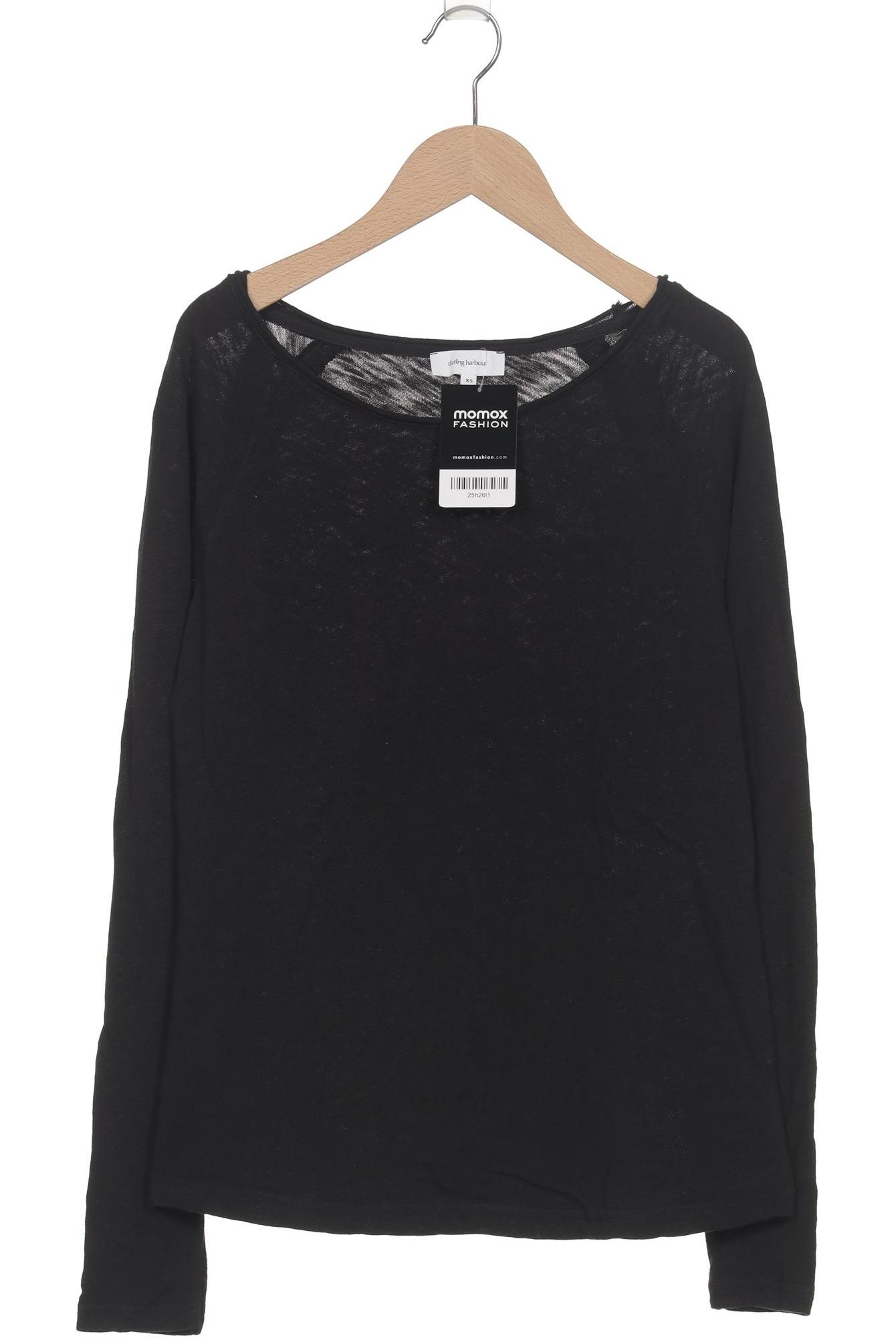 

darling harbour Damen Langarmshirt, schwarz, Gr. 34