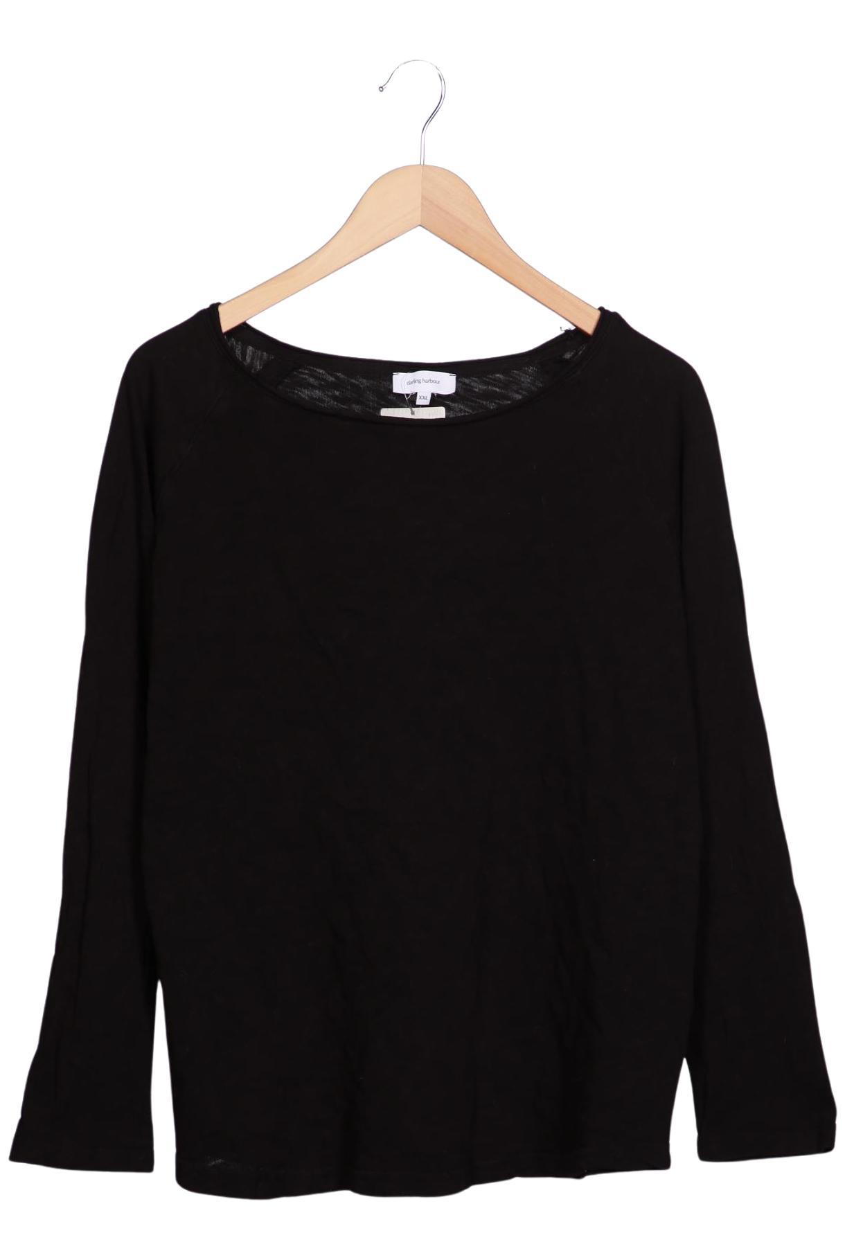 

darling harbour Damen Langarmshirt, schwarz, Gr. 46