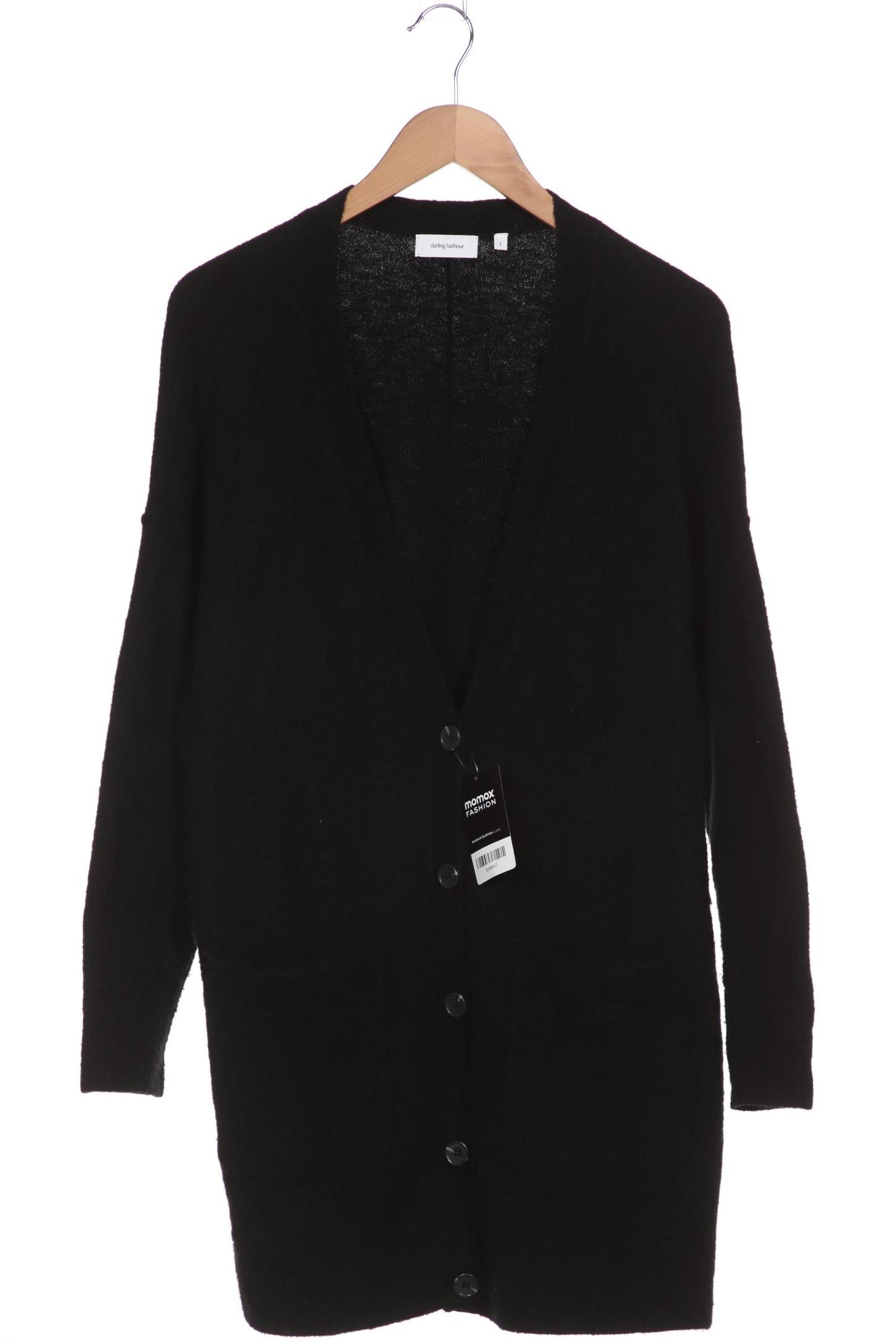 

darling harbour Damen Strickjacke, schwarz