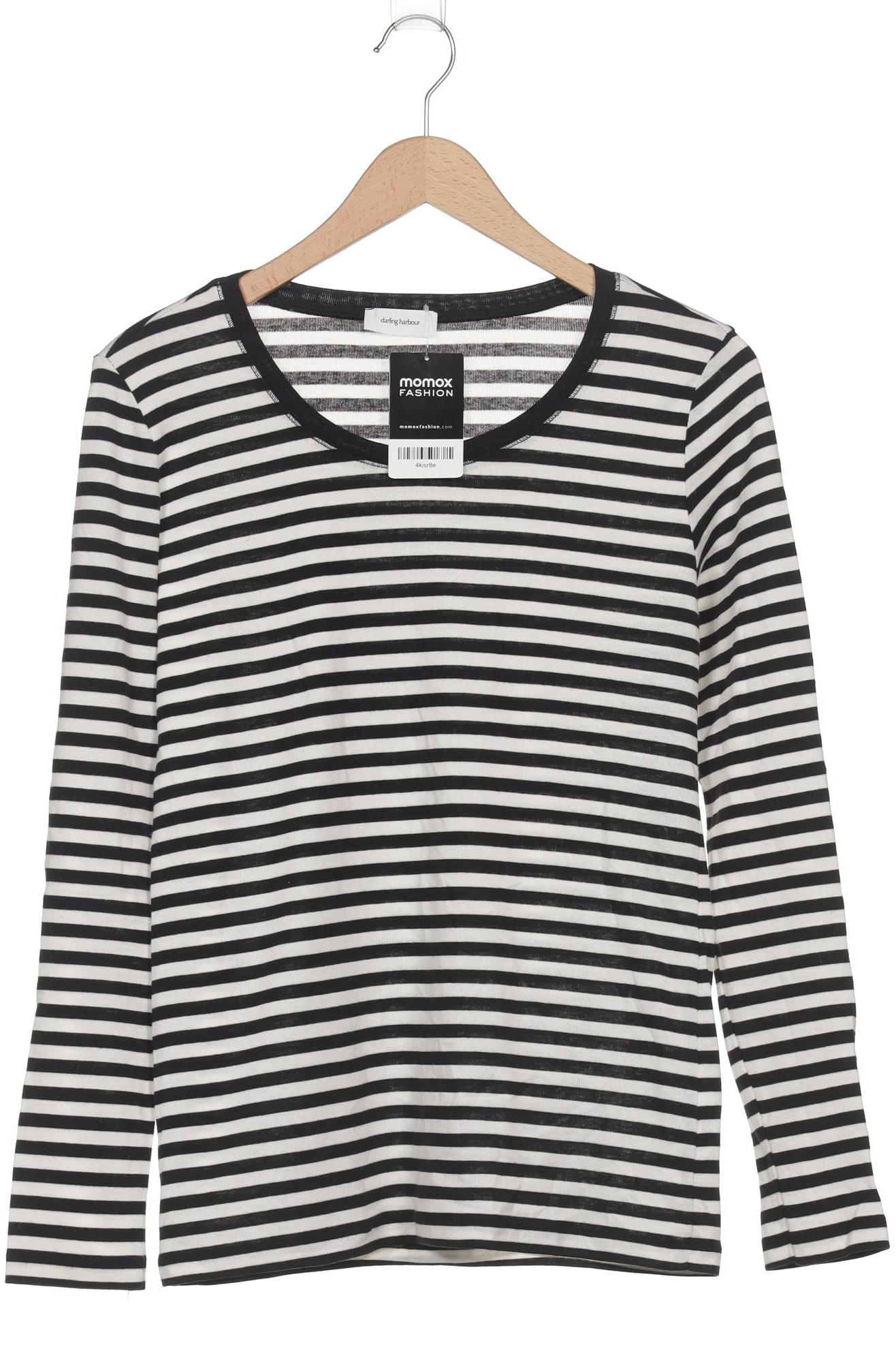 

darling harbour Damen Langarmshirt, schwarz, Gr. 42