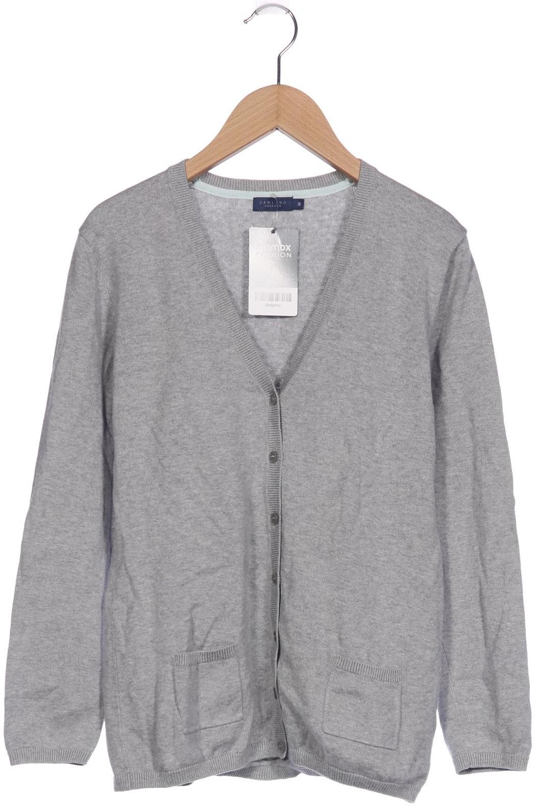 

darling harbour Damen Strickjacke, grau, Gr. 38