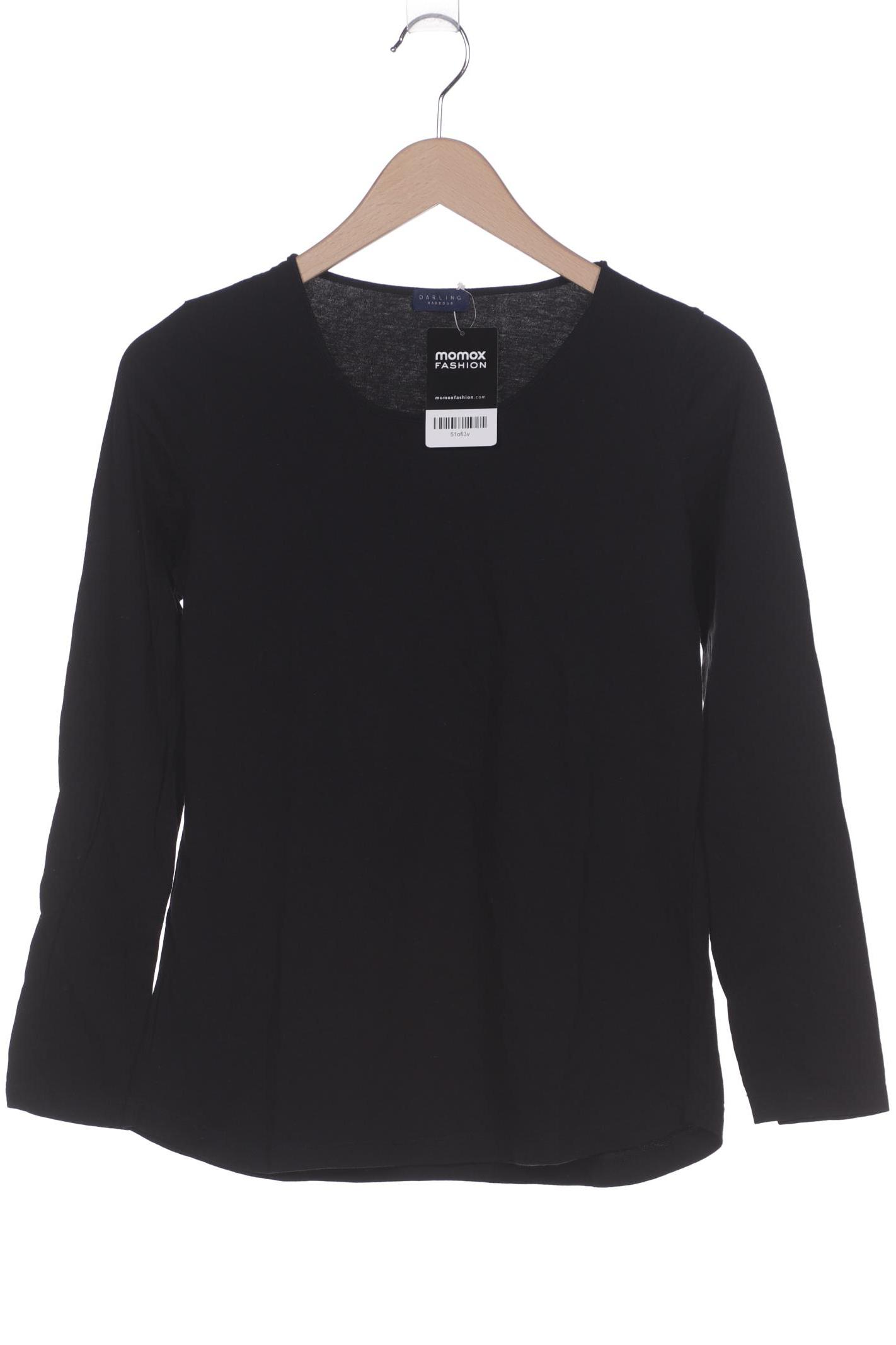 

darling harbour Damen Langarmshirt, schwarz, Gr. 42