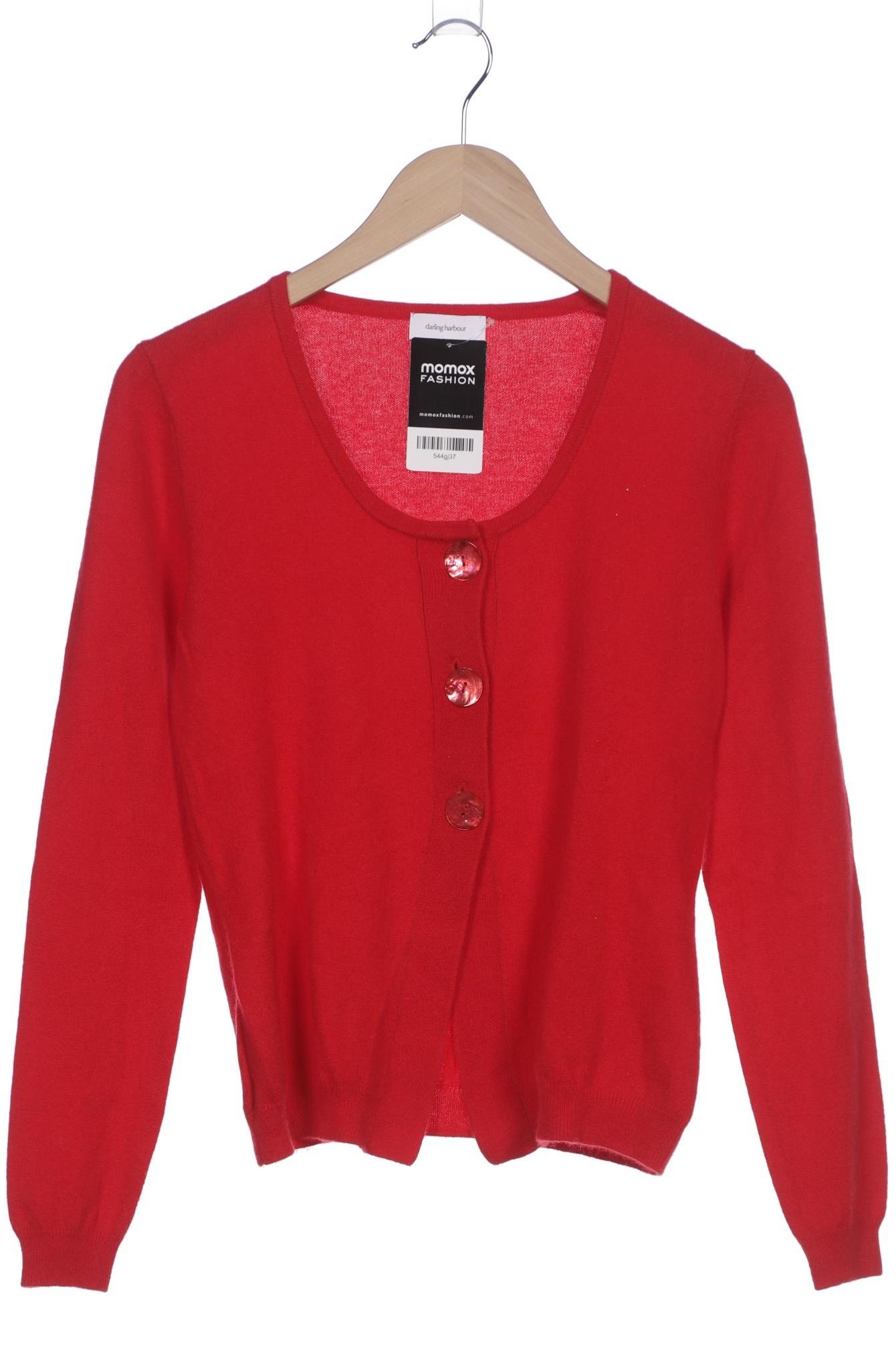 

darling harbour Damen Strickjacke, rot, Gr. 36