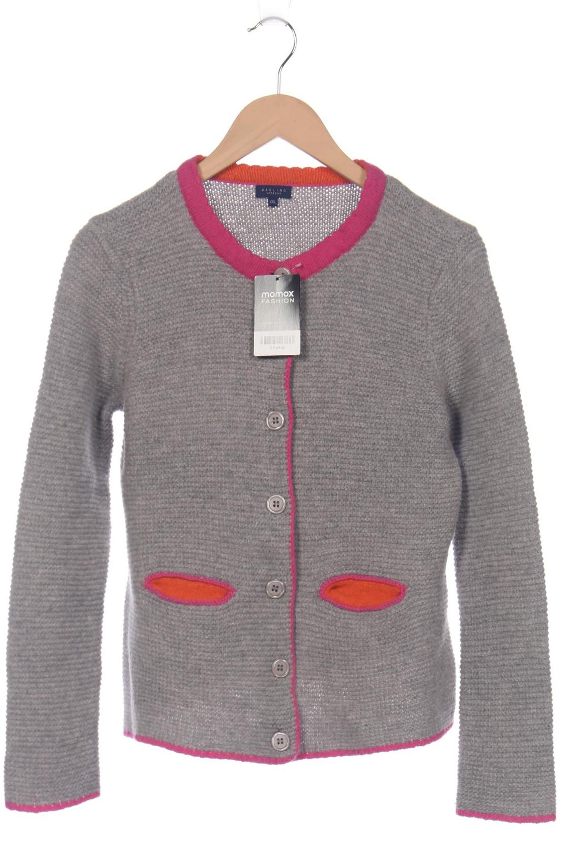 

darling harbour Damen Strickjacke, grau, Gr. 46