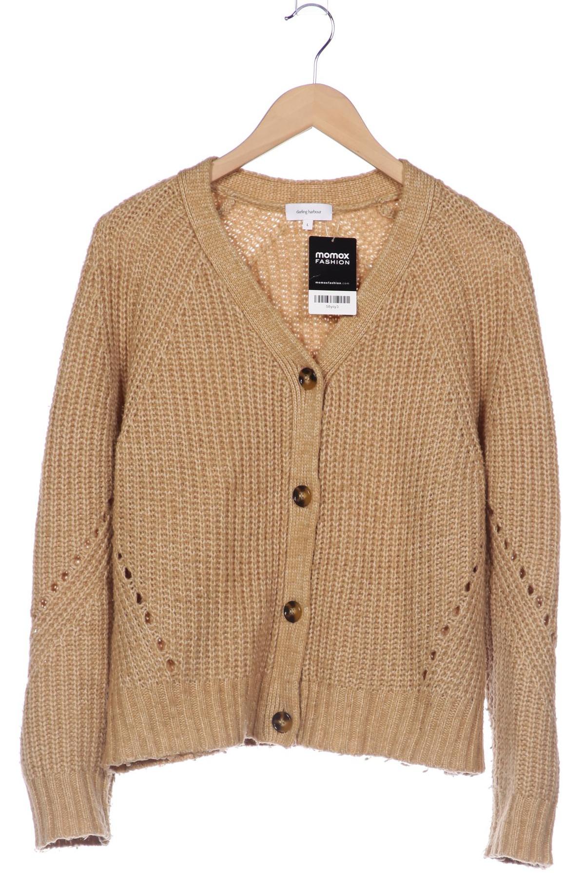 

darling harbour Damen Strickjacke, beige, Gr. 42