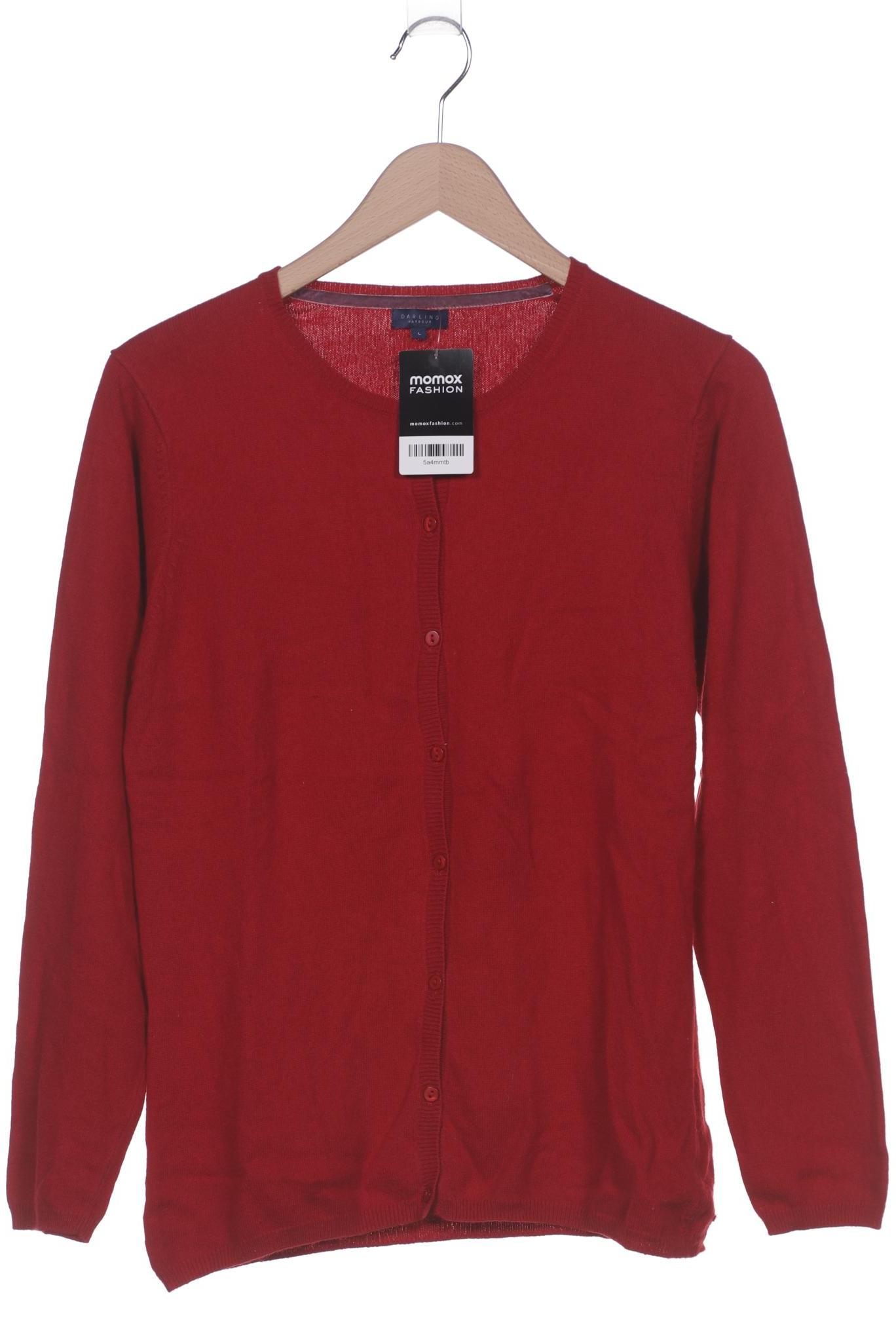 

darling harbour Damen Strickjacke, rot, Gr. 42