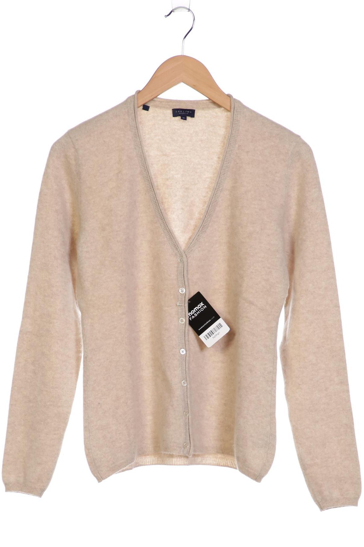 

darling harbour Damen Strickjacke, beige, Gr. 38