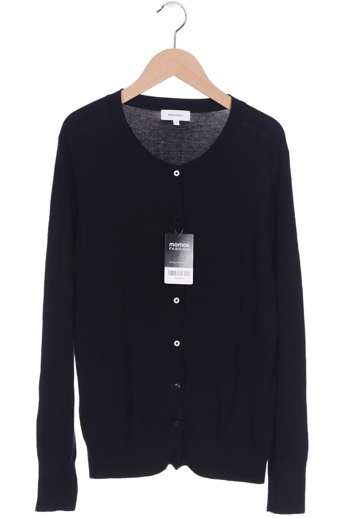 

darling harbour Damen Strickjacke, schwarz, Gr. 42