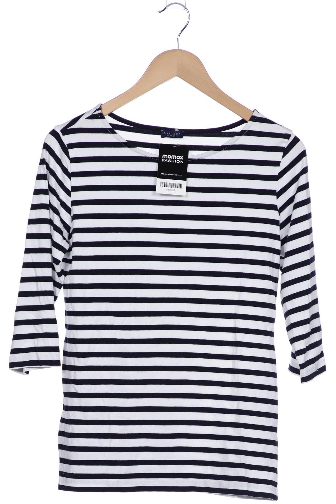 

darling harbour Damen Langarmshirt, weiß, Gr. 36