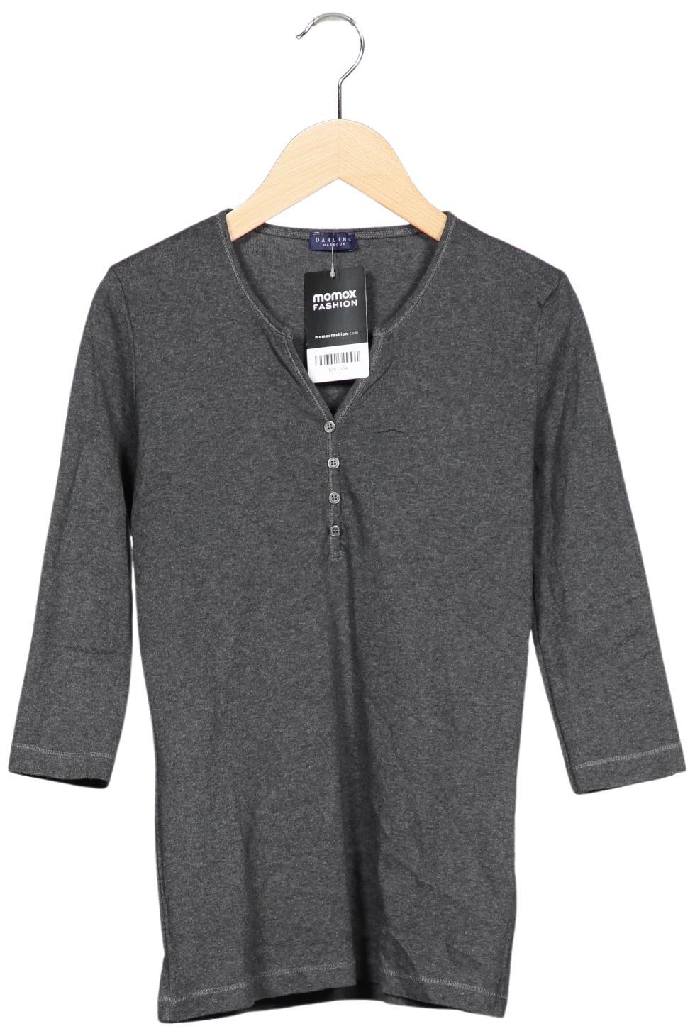 

darling harbour Damen Langarmshirt, grau, Gr. 36