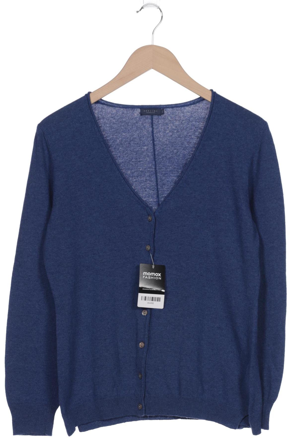

darling harbour Damen Strickjacke, blau, Gr. 44