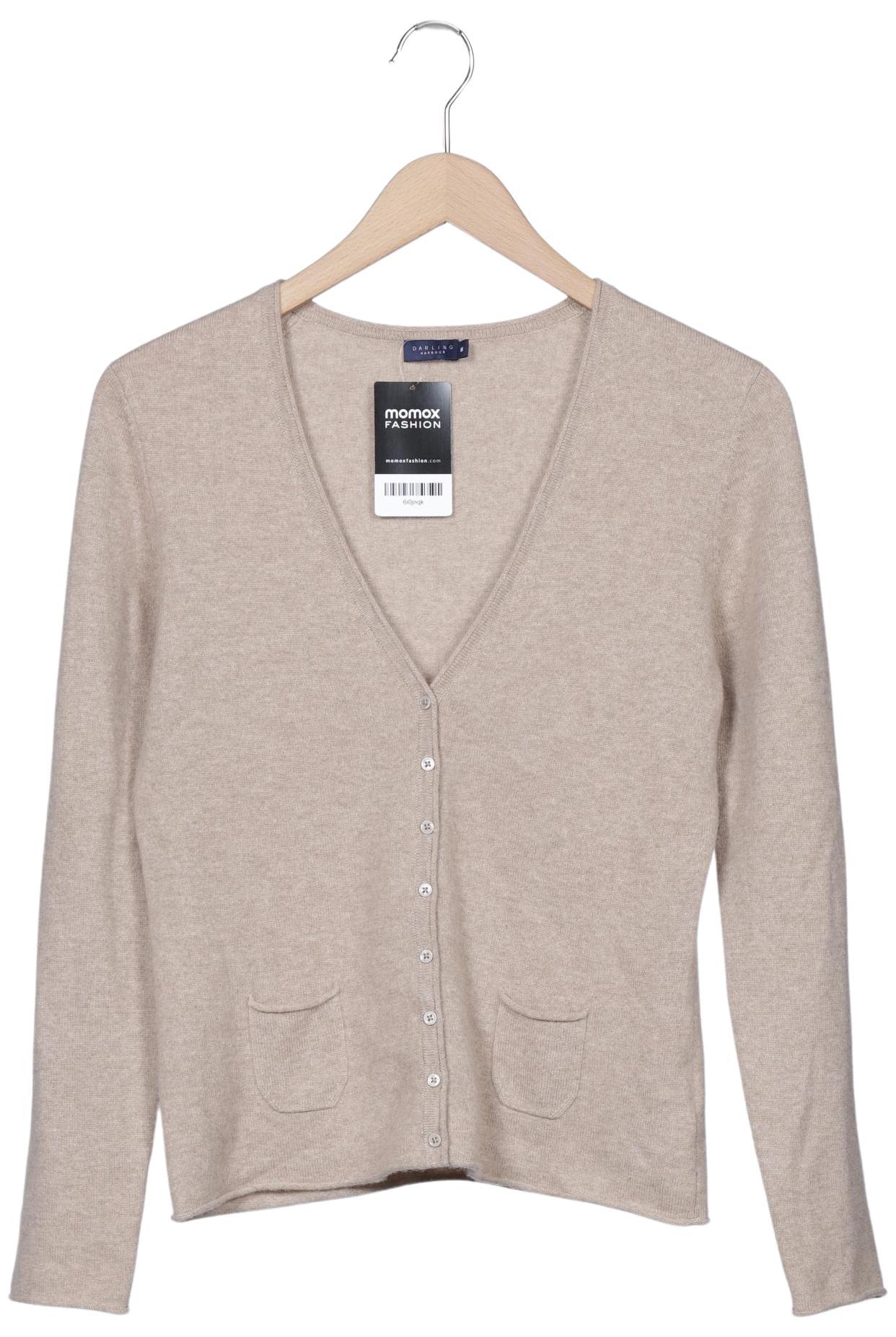 

darling harbour Damen Strickjacke, beige, Gr. 38