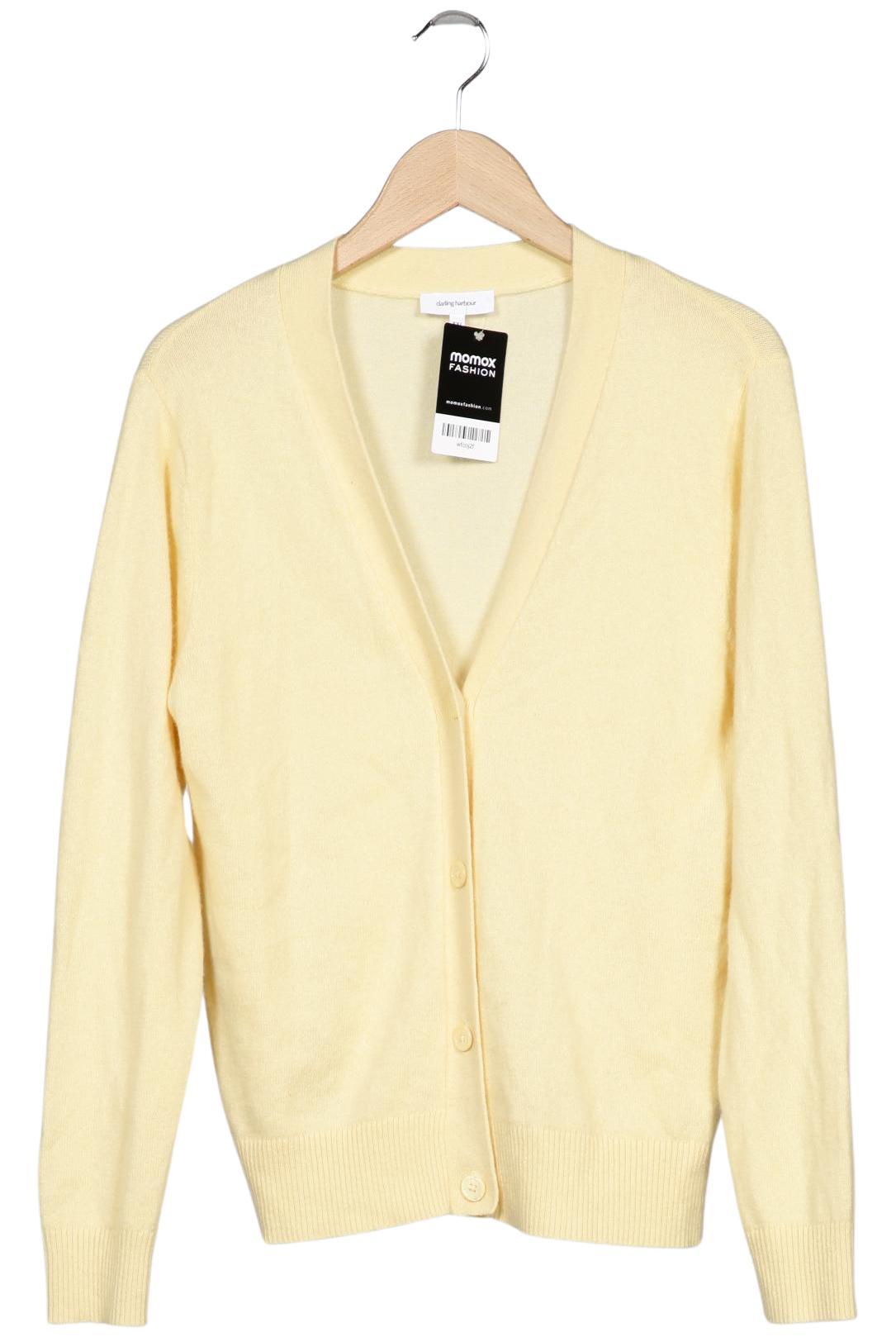 

darling harbour Damen Strickjacke, gelb, Gr. 46