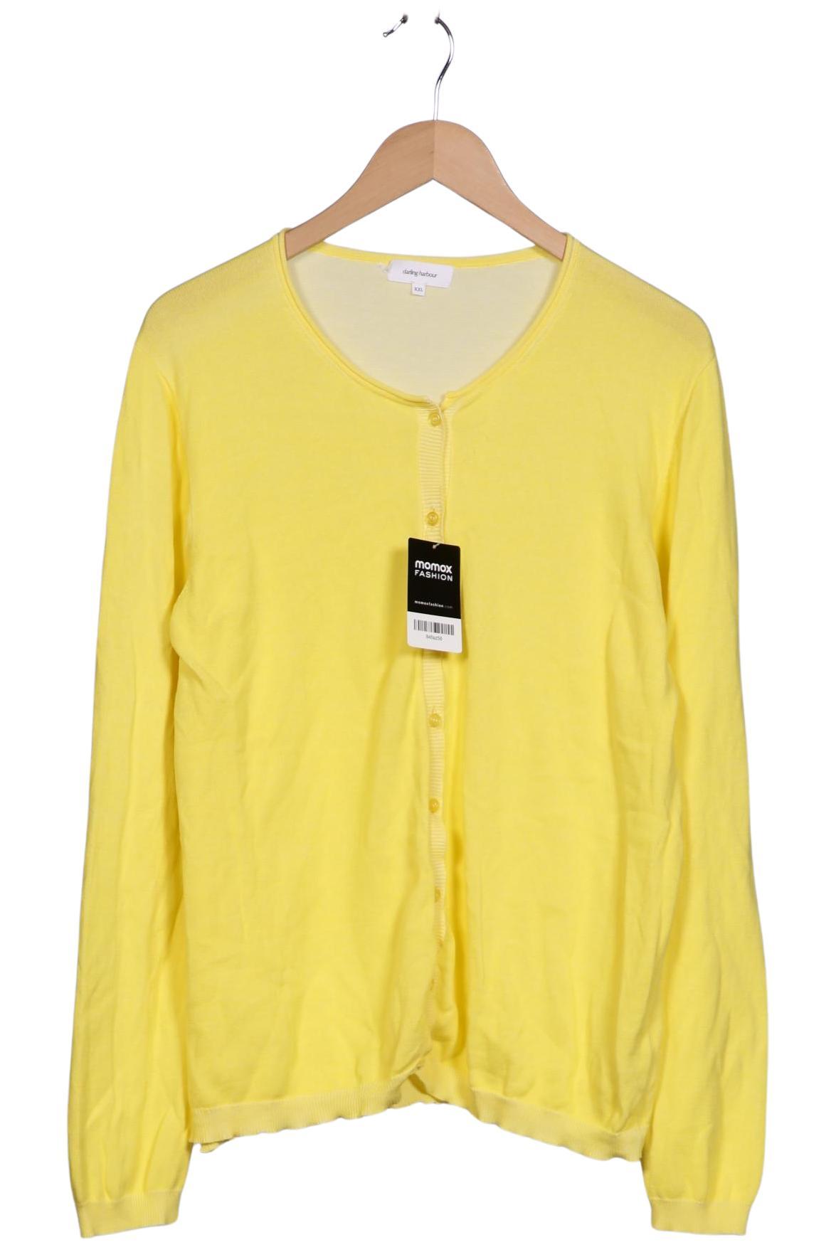 

darling harbour Damen Strickjacke, gelb, Gr. 46
