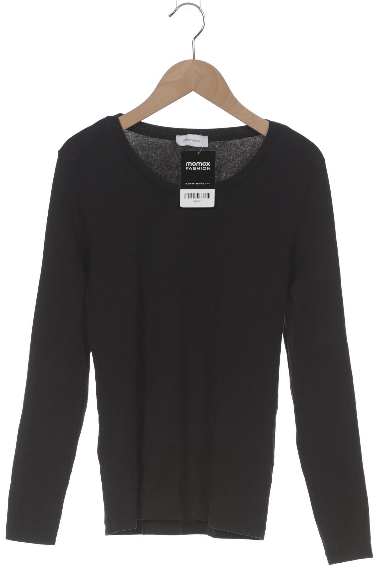 

darling harbour Damen Langarmshirt, schwarz, Gr. 42