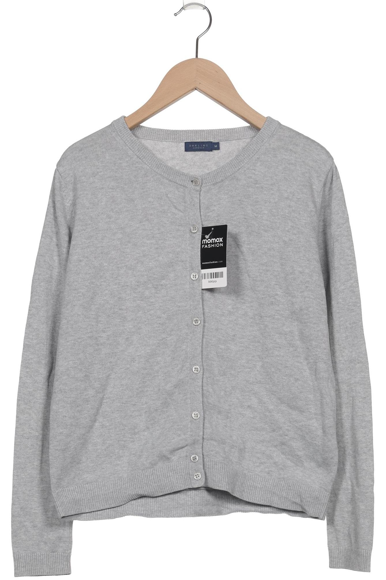 

darling harbour Damen Strickjacke, grau, Gr. 38