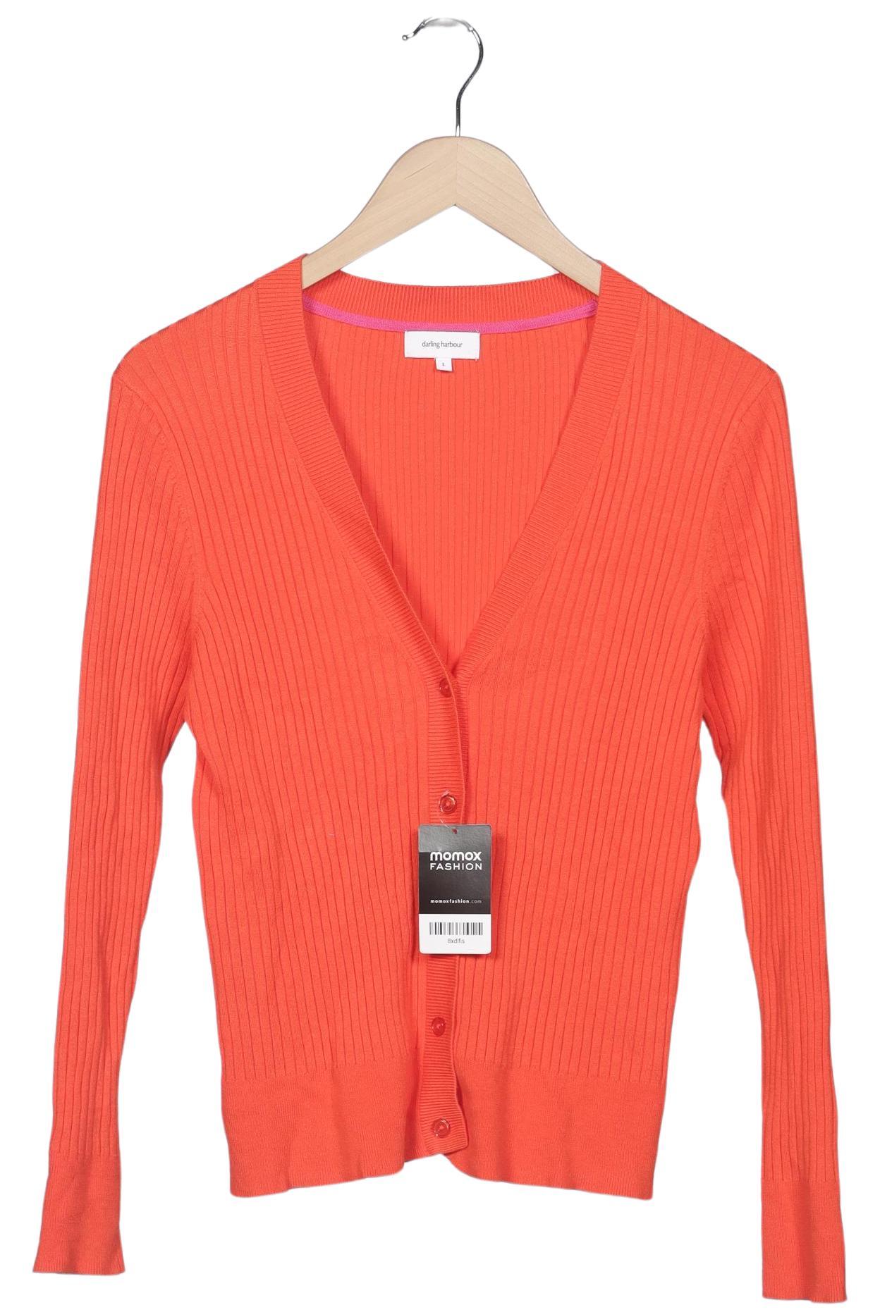 

darling harbour Damen Strickjacke, orange, Gr. 42