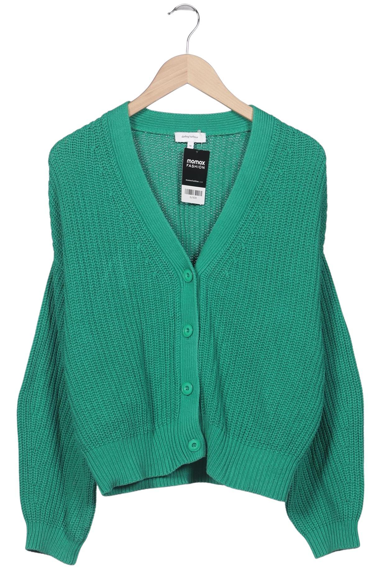 

darling harbour Damen Strickjacke, grün, Gr. 38