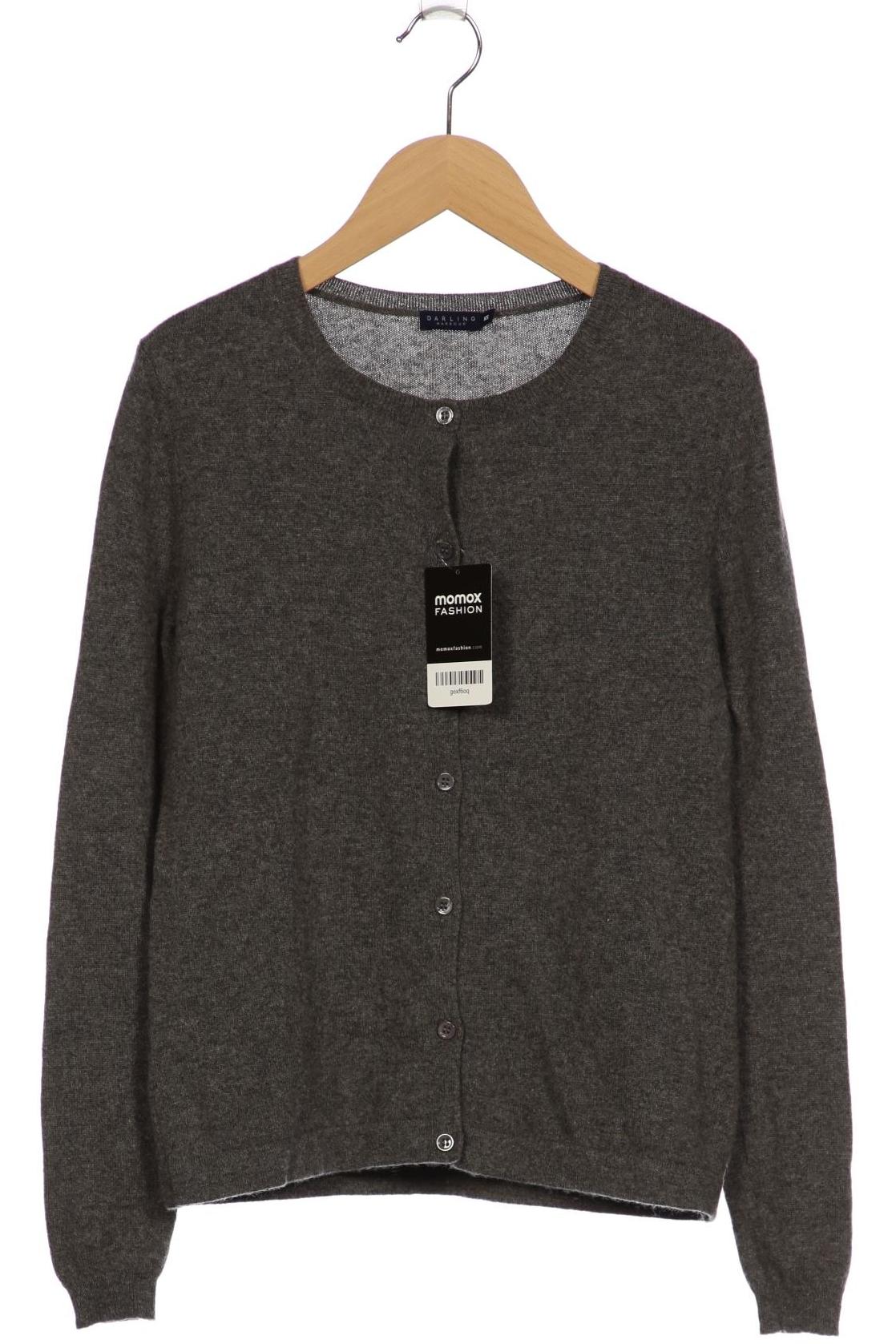 

darling harbour Damen Strickjacke, grau, Gr. 34