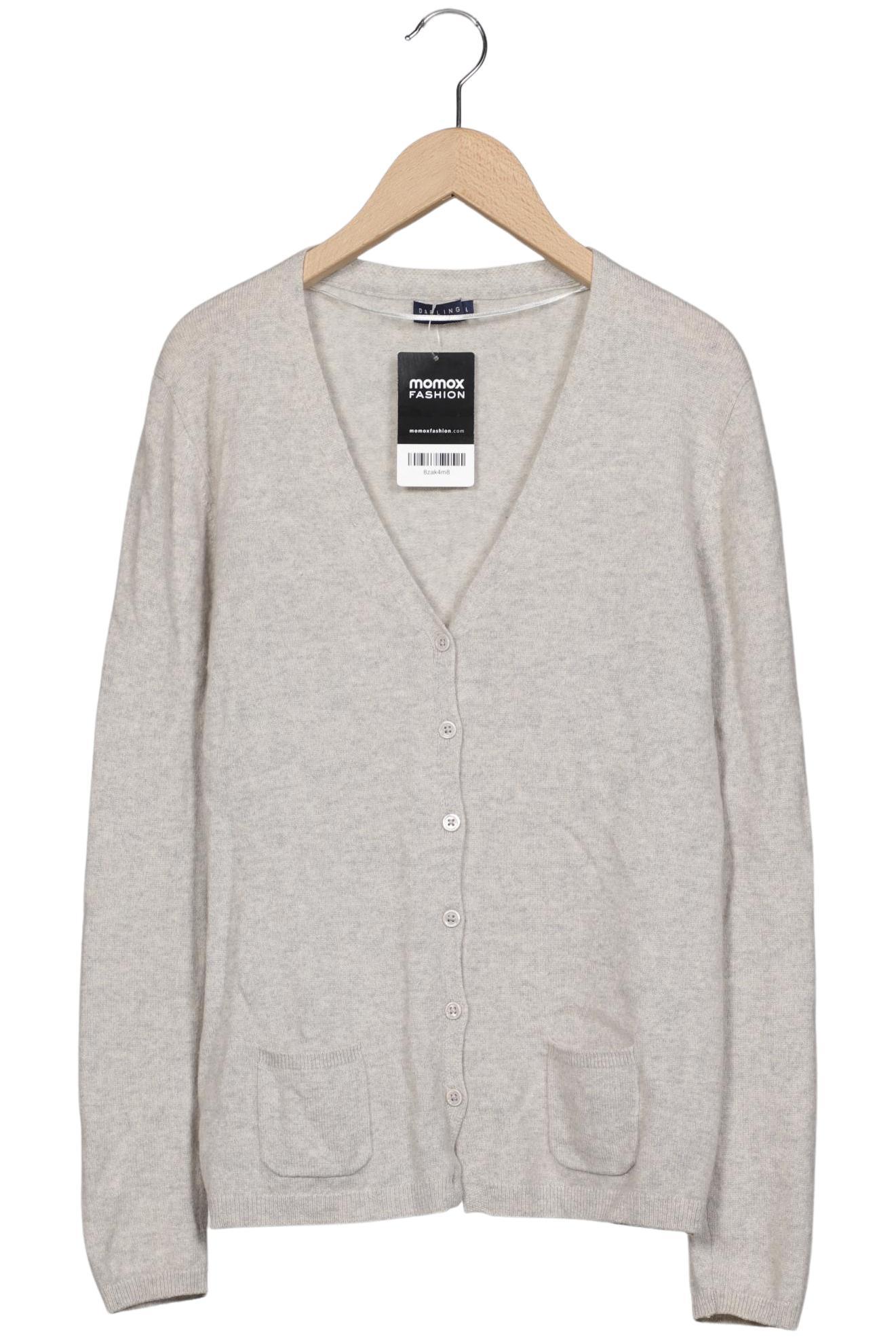 

darling harbour Damen Strickjacke, grau, Gr. 42