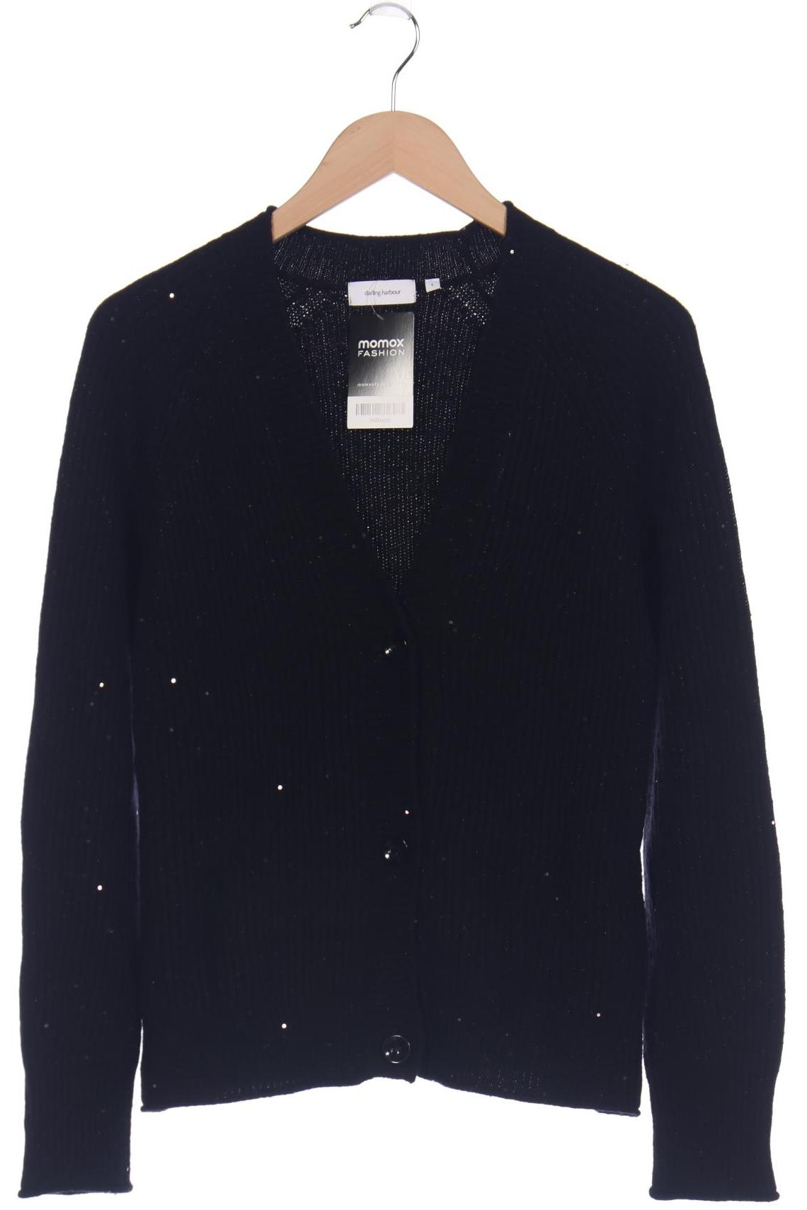

darling harbour Damen Strickjacke, schwarz